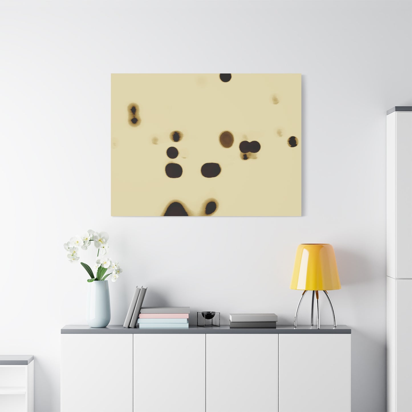 People Communicating by Unknown Abstract Matte Canvas Wall Art Print