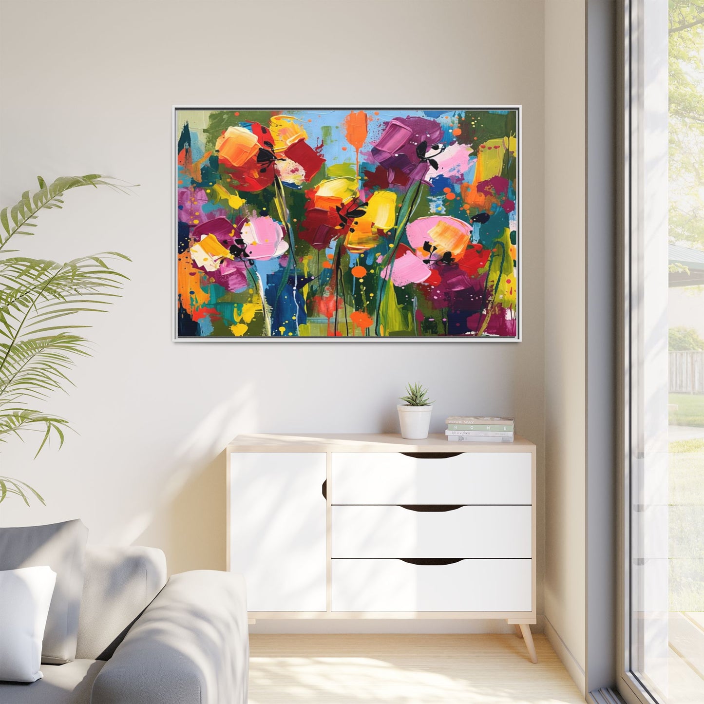 Matte Canvas, Framed (Multi-color)