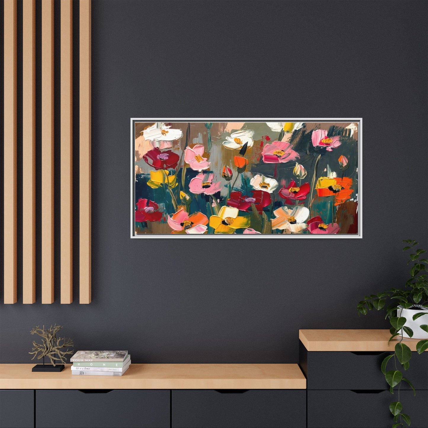 Matte Canvas, Framed (Multi-color)