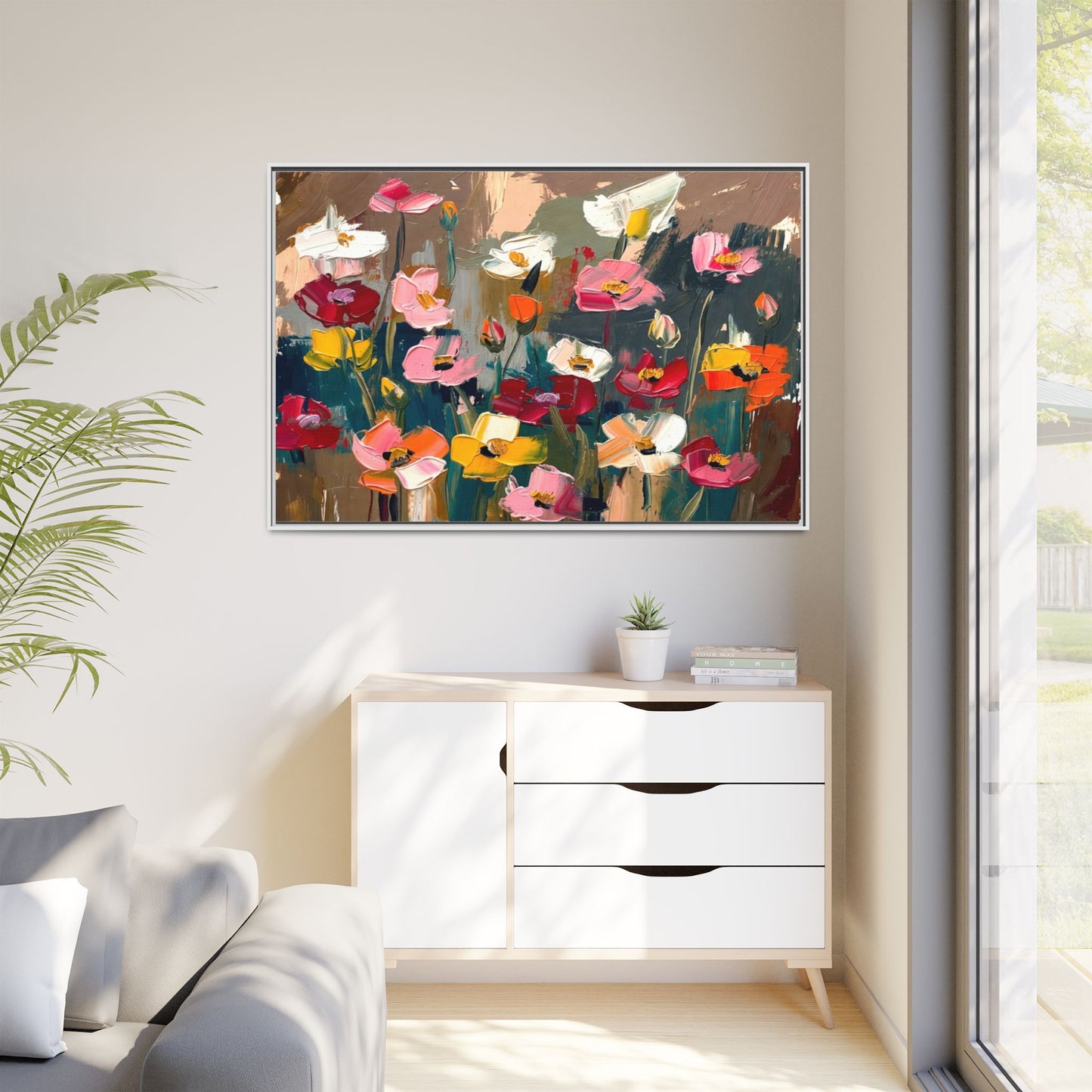 Matte Canvas, Framed (Multi-color)