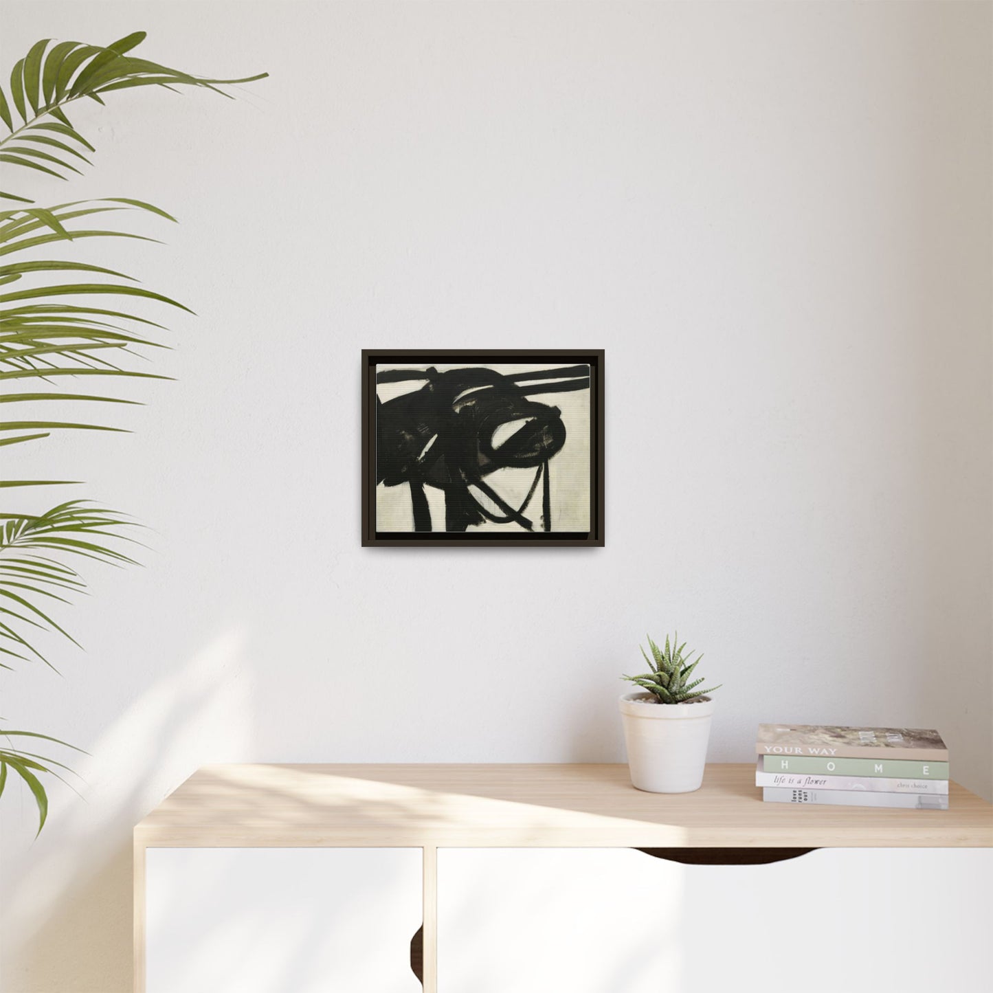 Chief by Franz Kline Abstract Matte Canvas Framed Wall Art