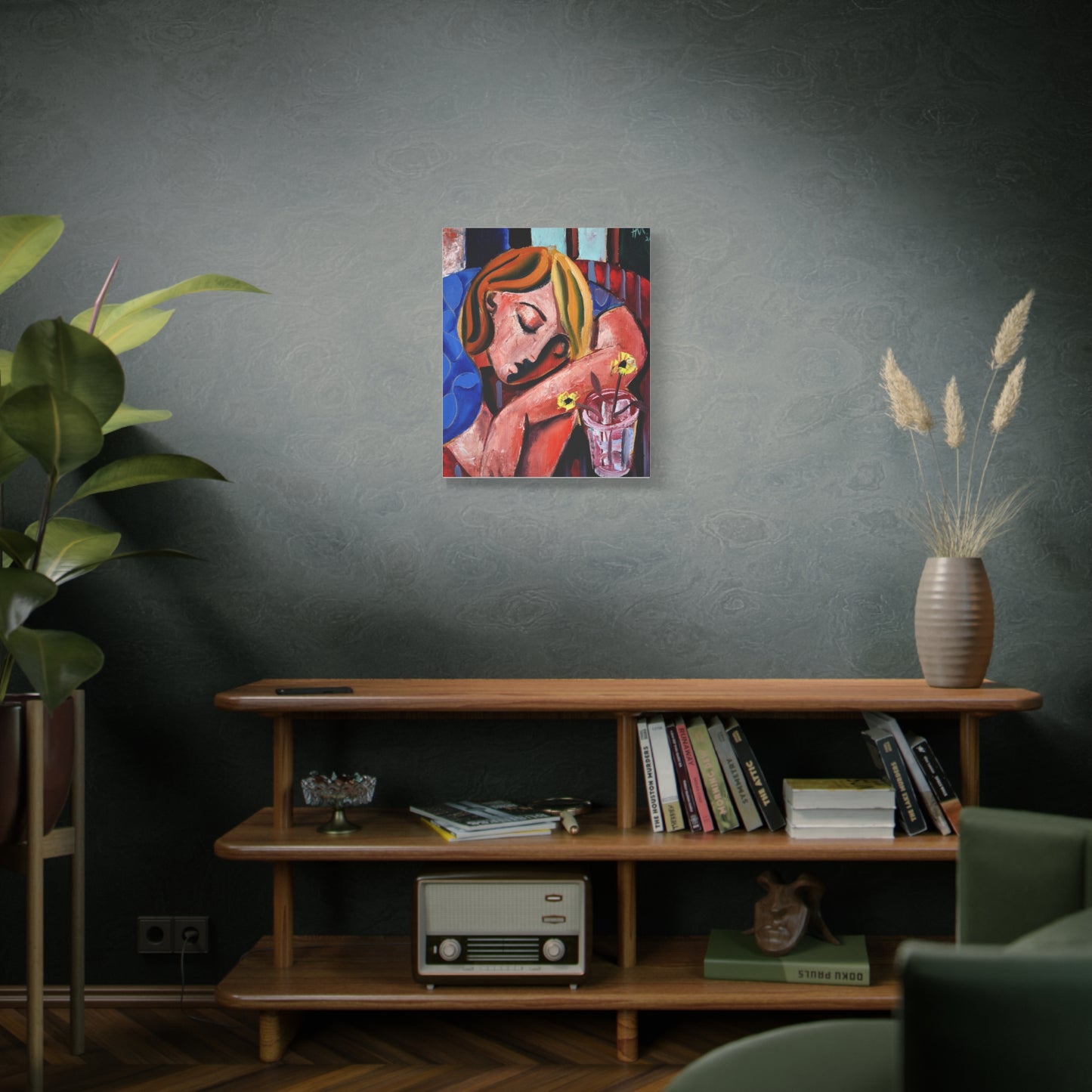When she finally woke the world around her had changed unrecognizably by Hennie Niemann jnr Canvas Wall Art Print
