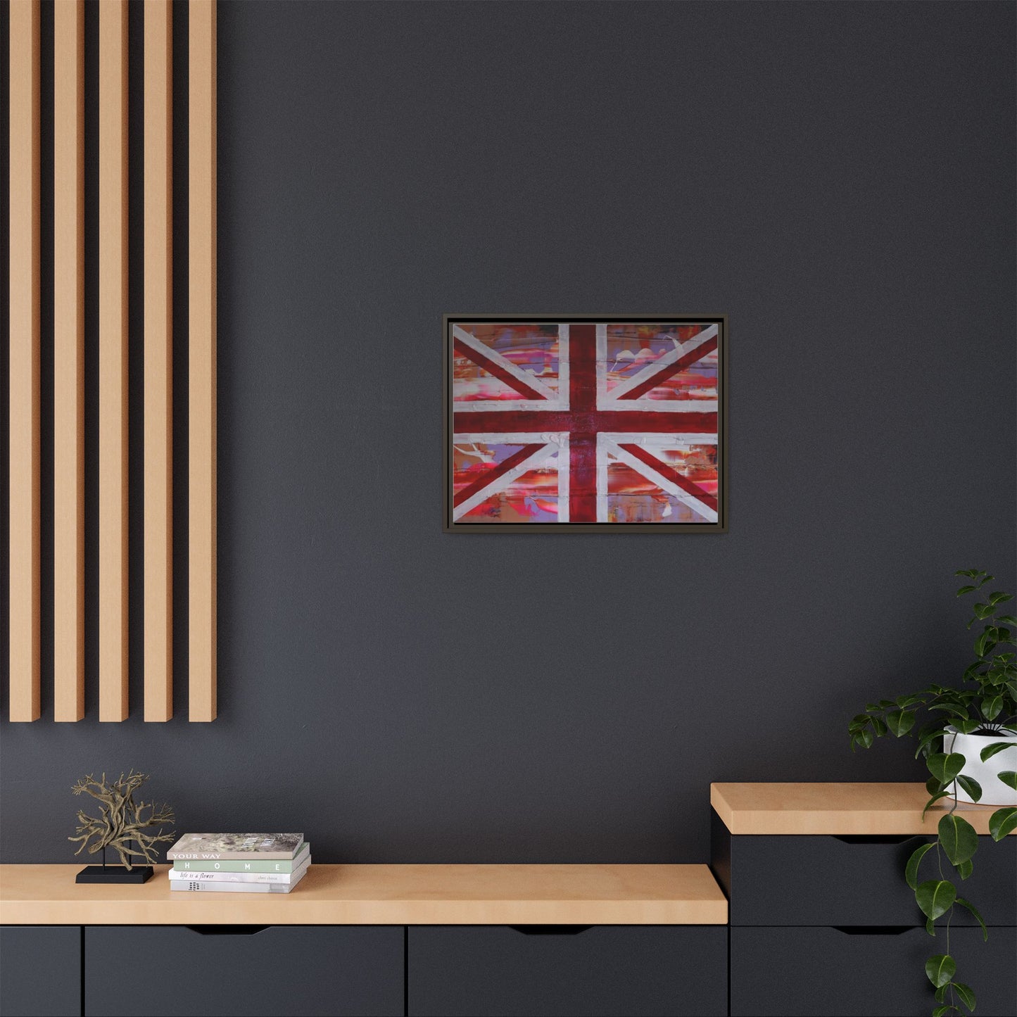 Union Jack is back! by Norman Barrett Framed Matte Canvas Print Wall Art
