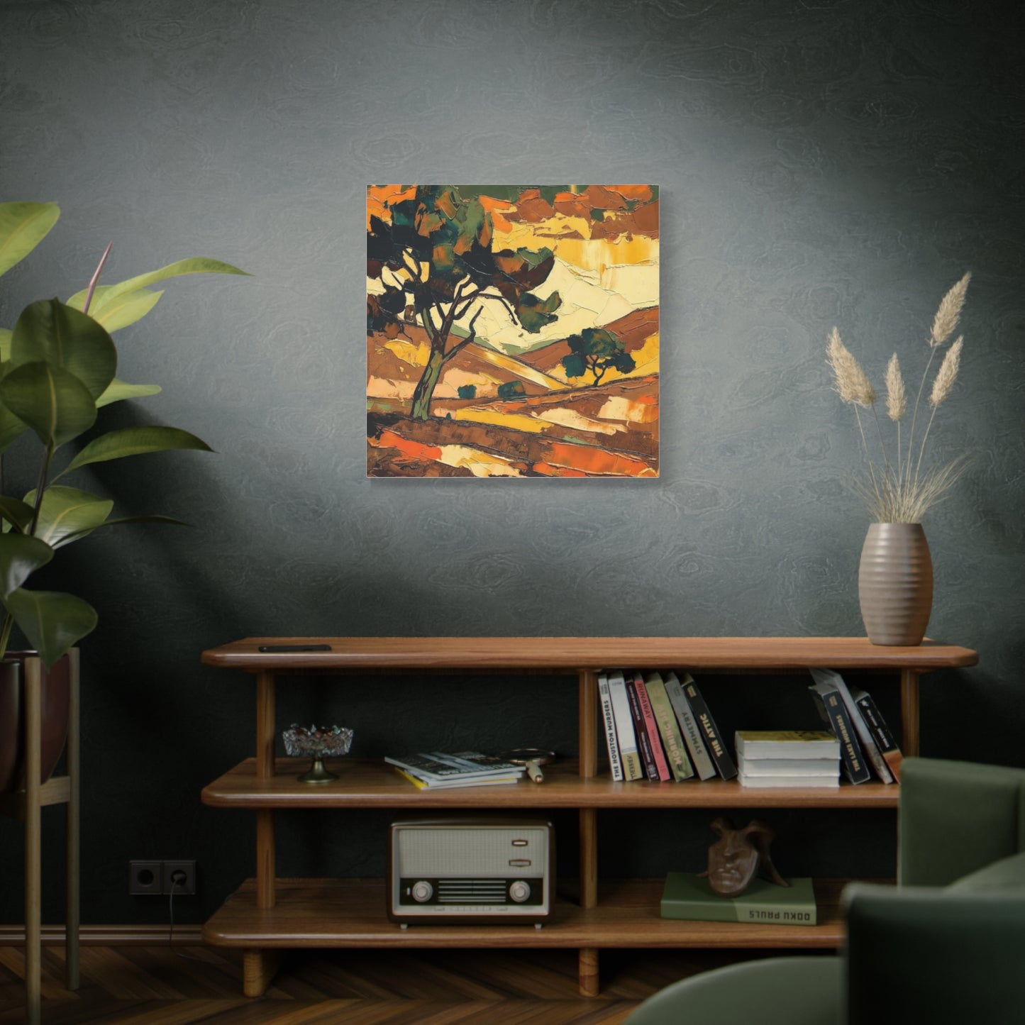 Abstract Autumn Landscape Canvas
