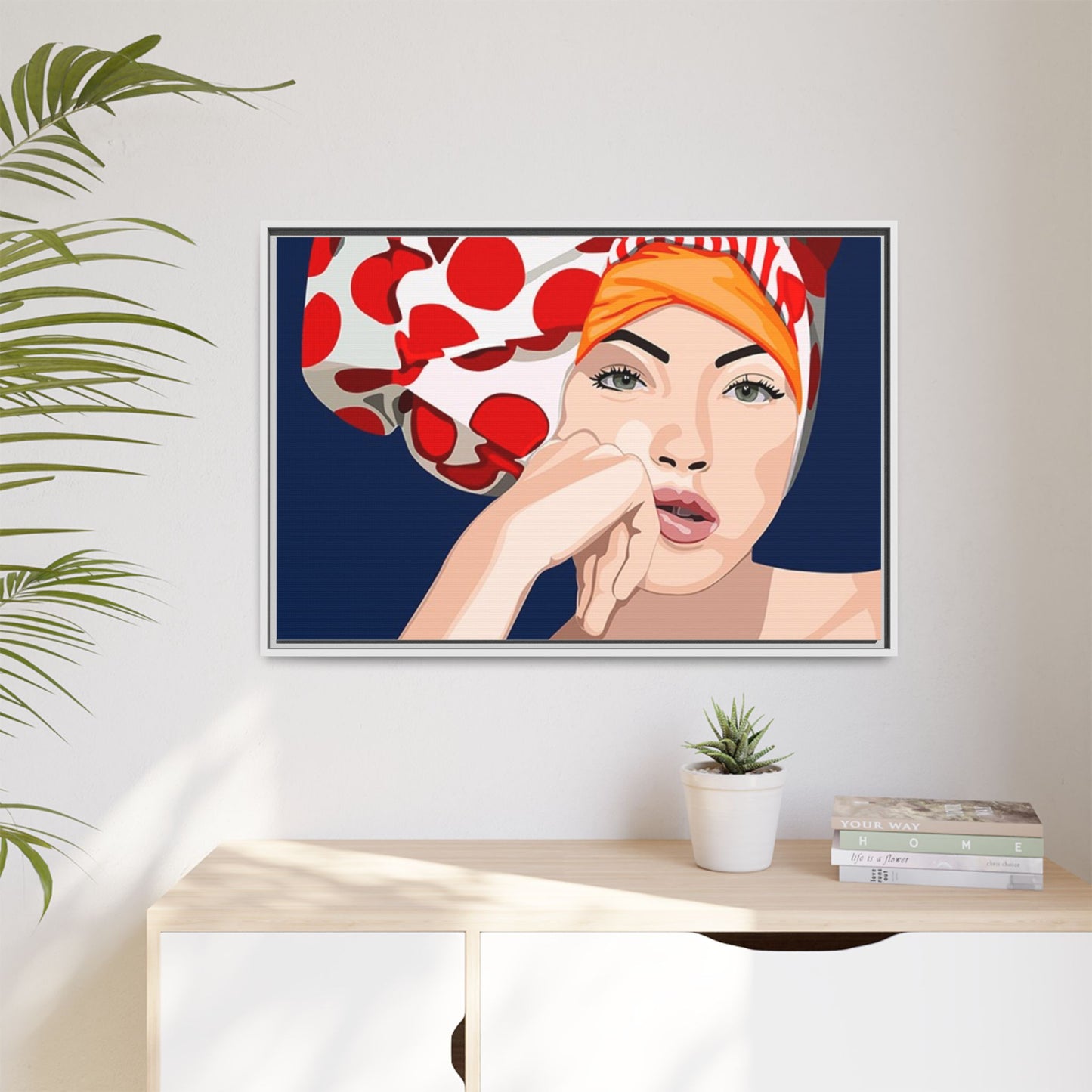Vivid 20 by Orit Fuchs Pop Art Matte Canvas Framed Wall Art Print
