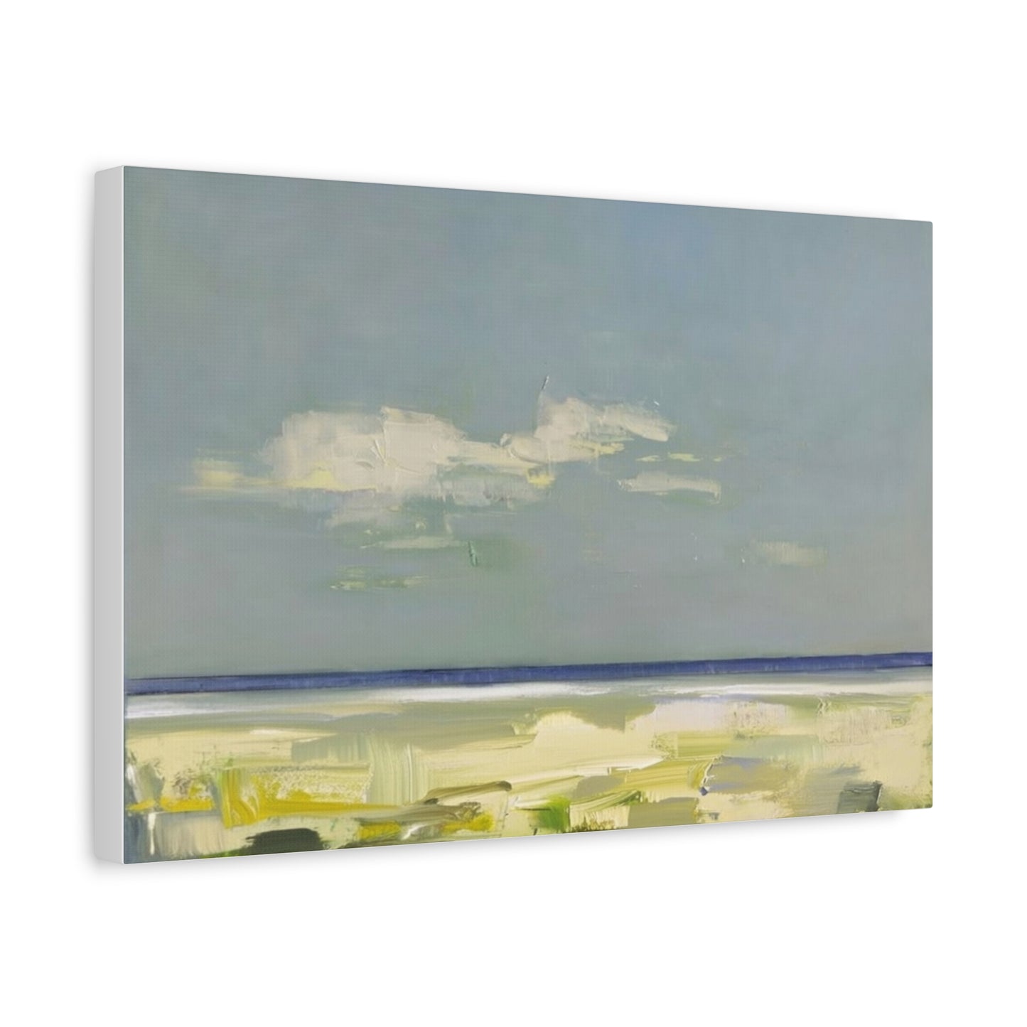 Coastal Breeze Abstract Canvas - Matte Stretched Wall Art