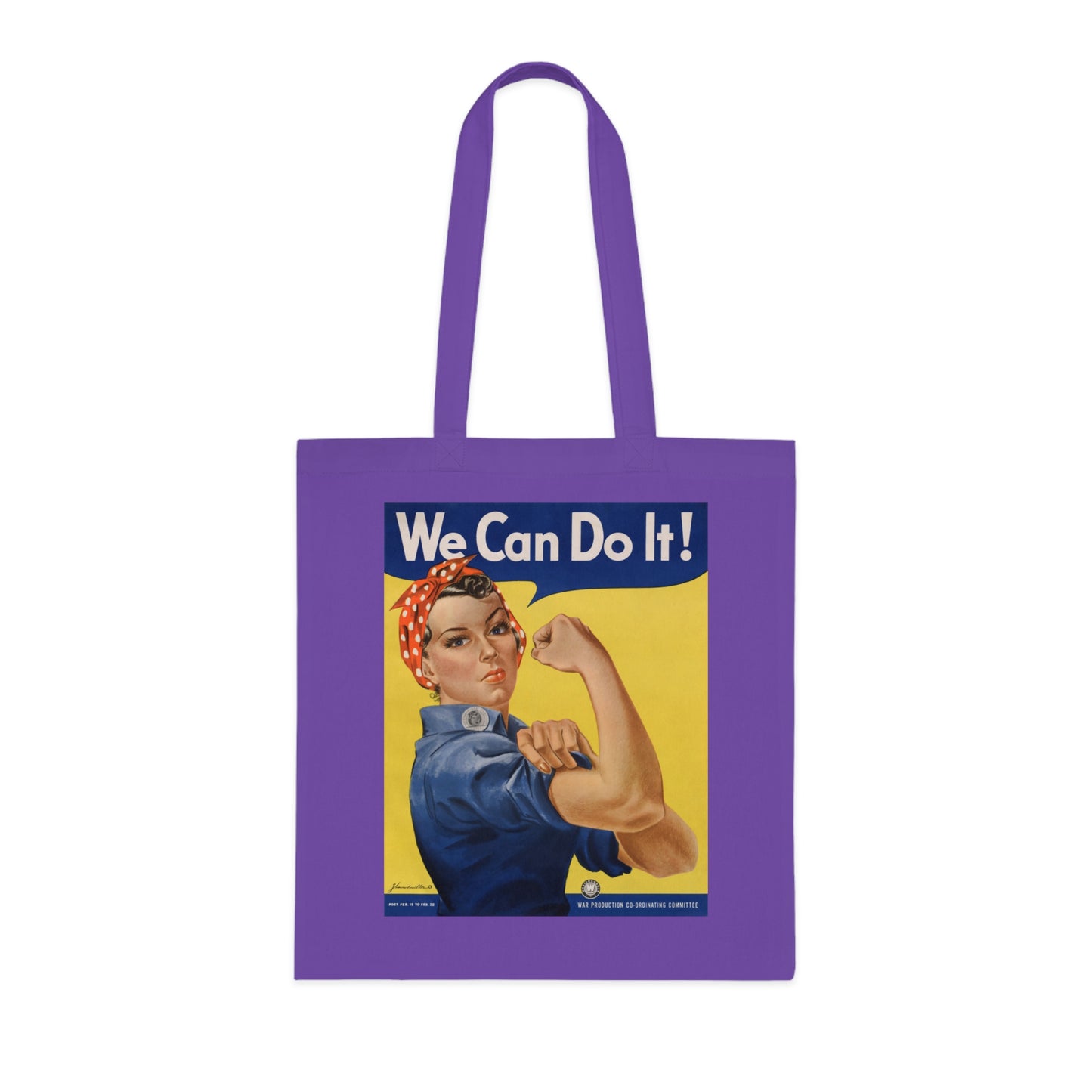 We Can Do It! Rosie the Riveter Cotton Tote — Vintage Feminist Empowerment Shopper