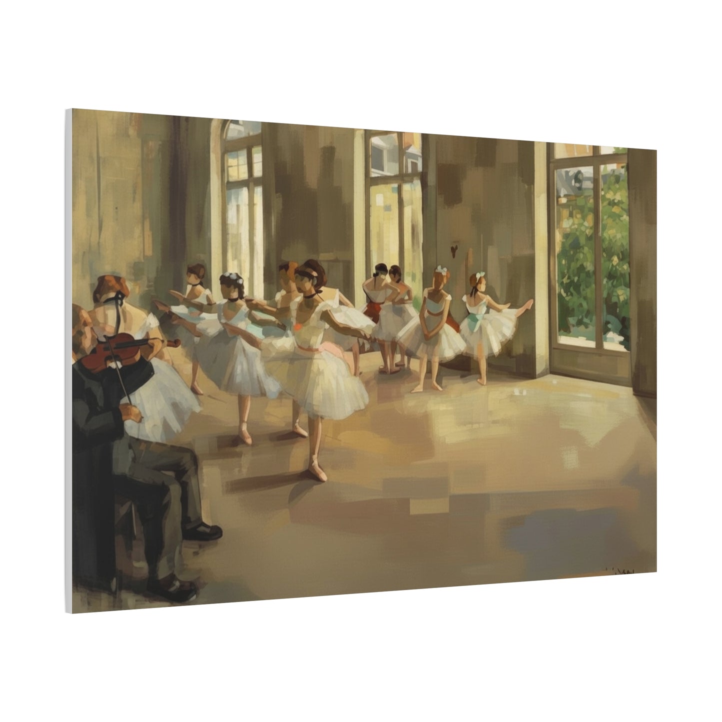 Ballet Rehearsal Matte Canvas