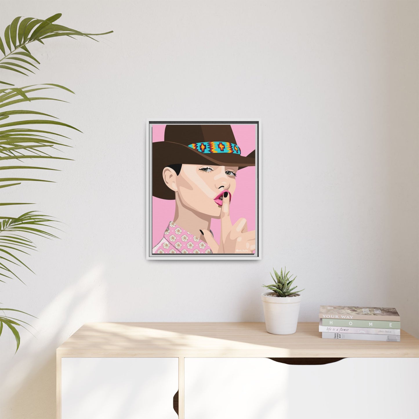 Vivid 63 by Orit Fuchs Matte Framed Canvas Wall Art