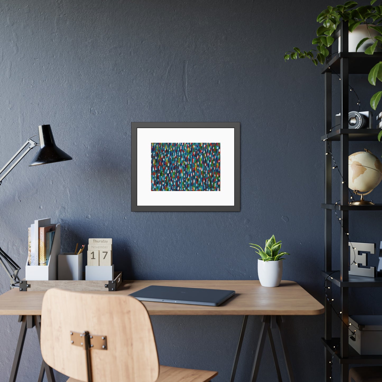 Colours Of The Soul Reflecting On Water by Ariel Chavarro Avila Framed Wall Art Print