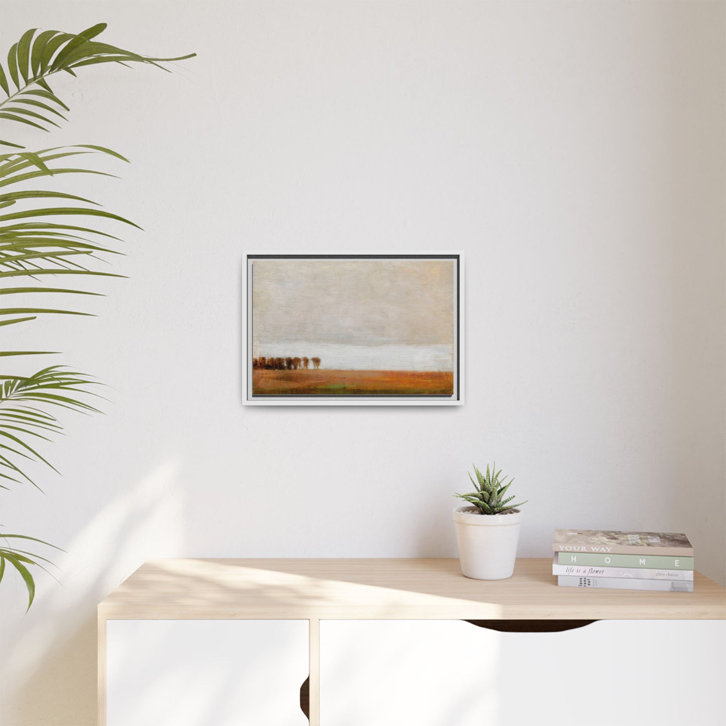 View of Jaegersborg Allé, North of Copenhagen by Vilhelm Hammershøi Framed Matte Canvas Wall Art Print