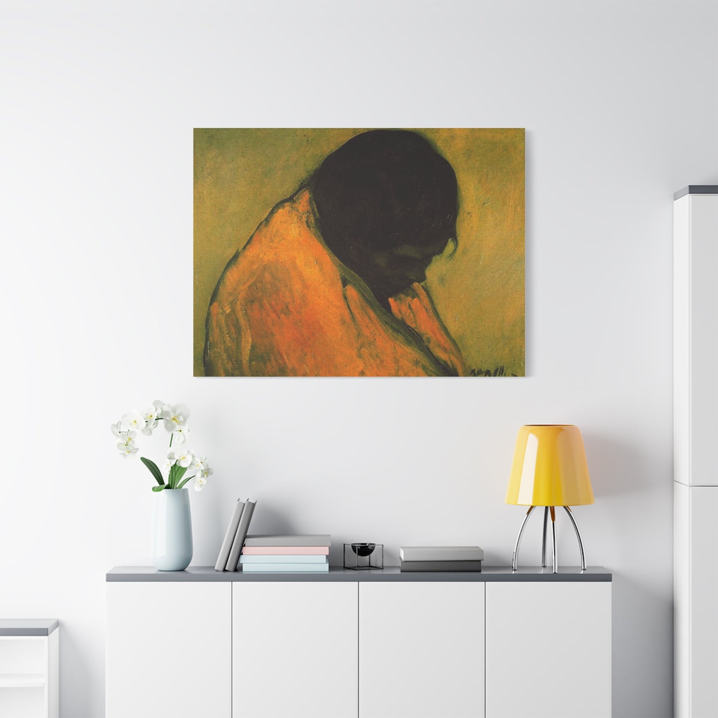 Amparo by Isidre Nonell Matte Stretched Canvas Wall Art Print