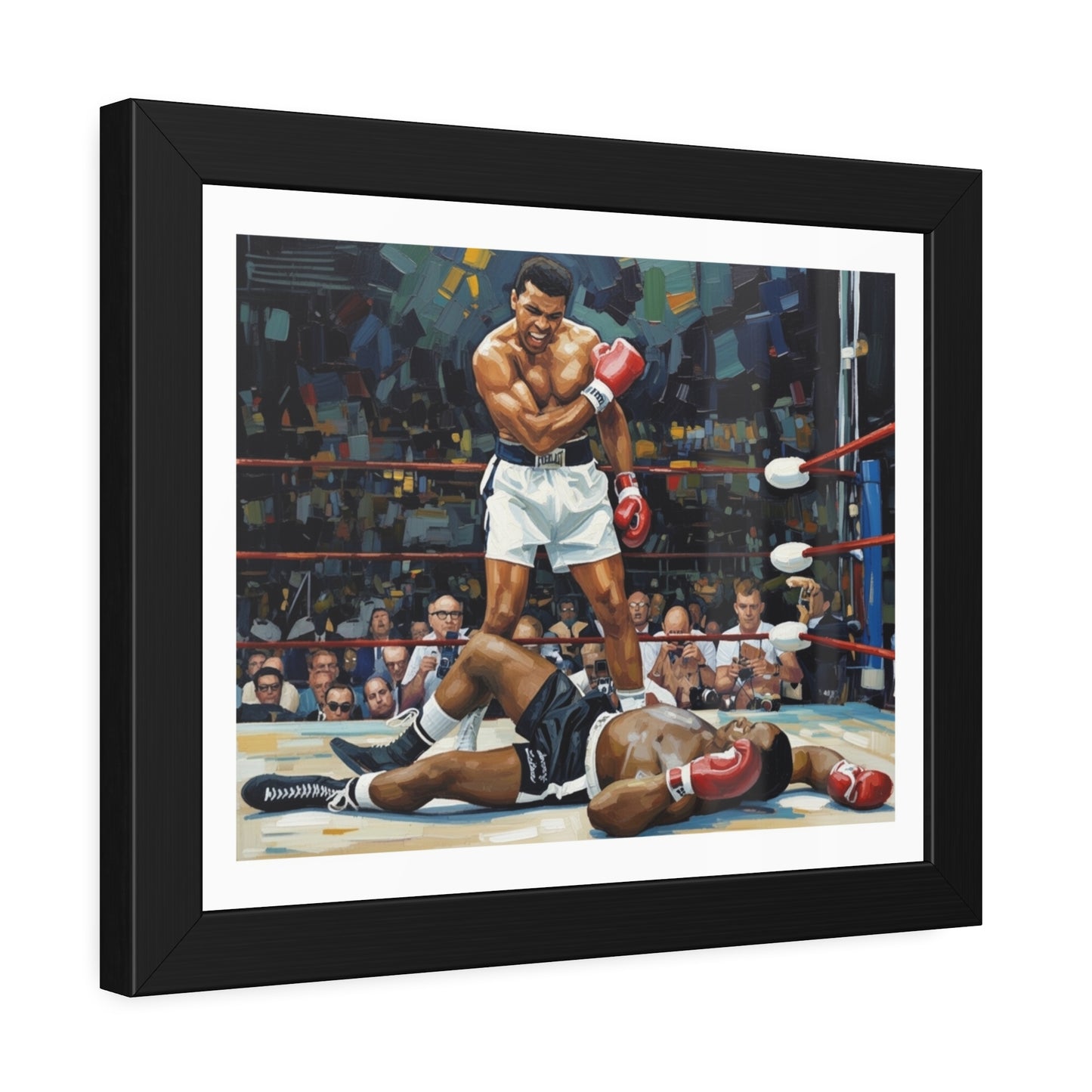 Muhammad Ali 'The Knockout' Framed Poster — Vintage Boxing Wall Art