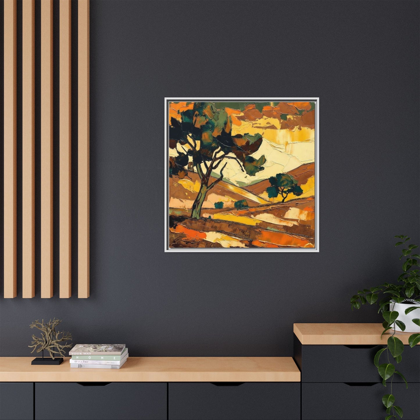 Framed Matte Canvas Landscape Art Print
