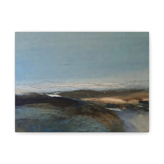 Blue landscape Matte Canvas, Stretched, 1.25"