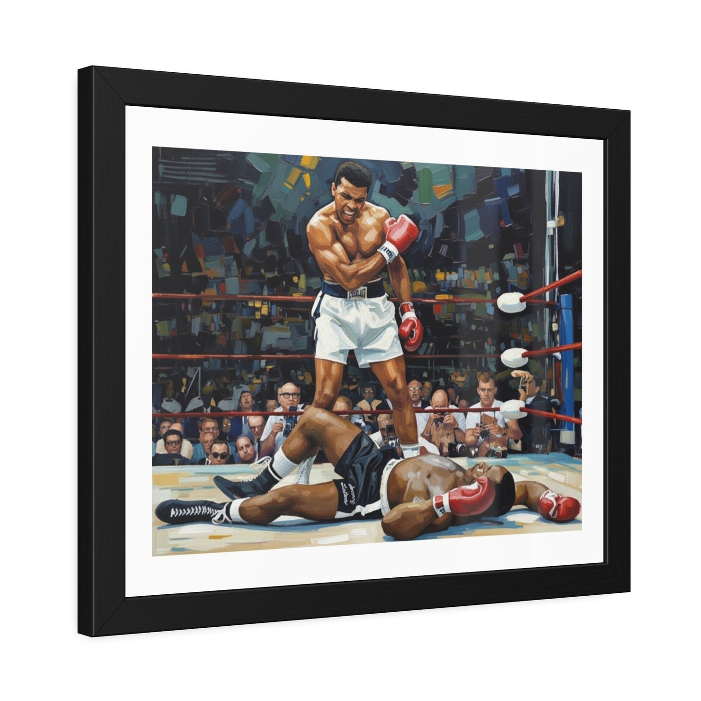 Muhammad Ali 'The Knockout' Framed Poster — Vintage Boxing Wall Art