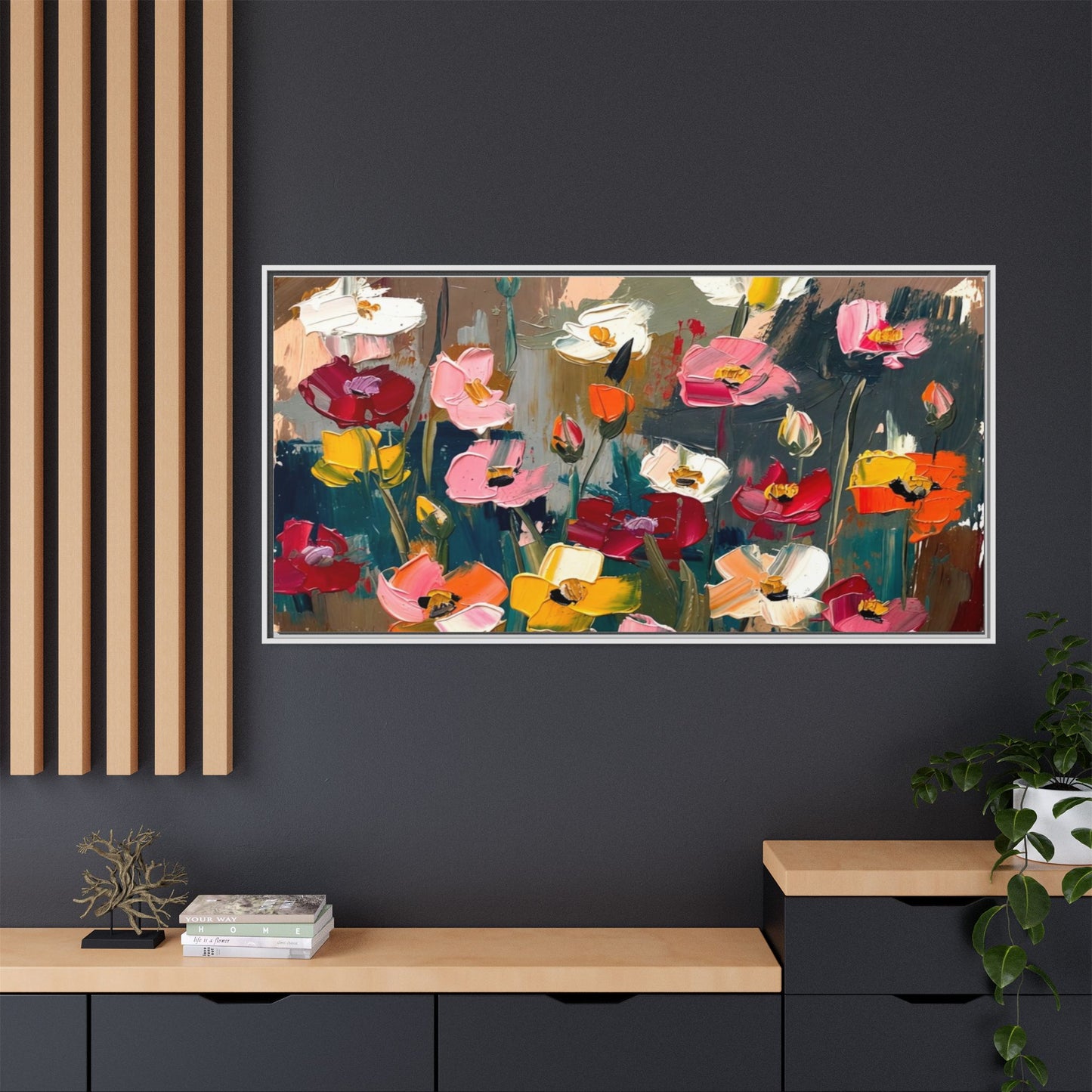 Matte Canvas, Framed (Multi-color)