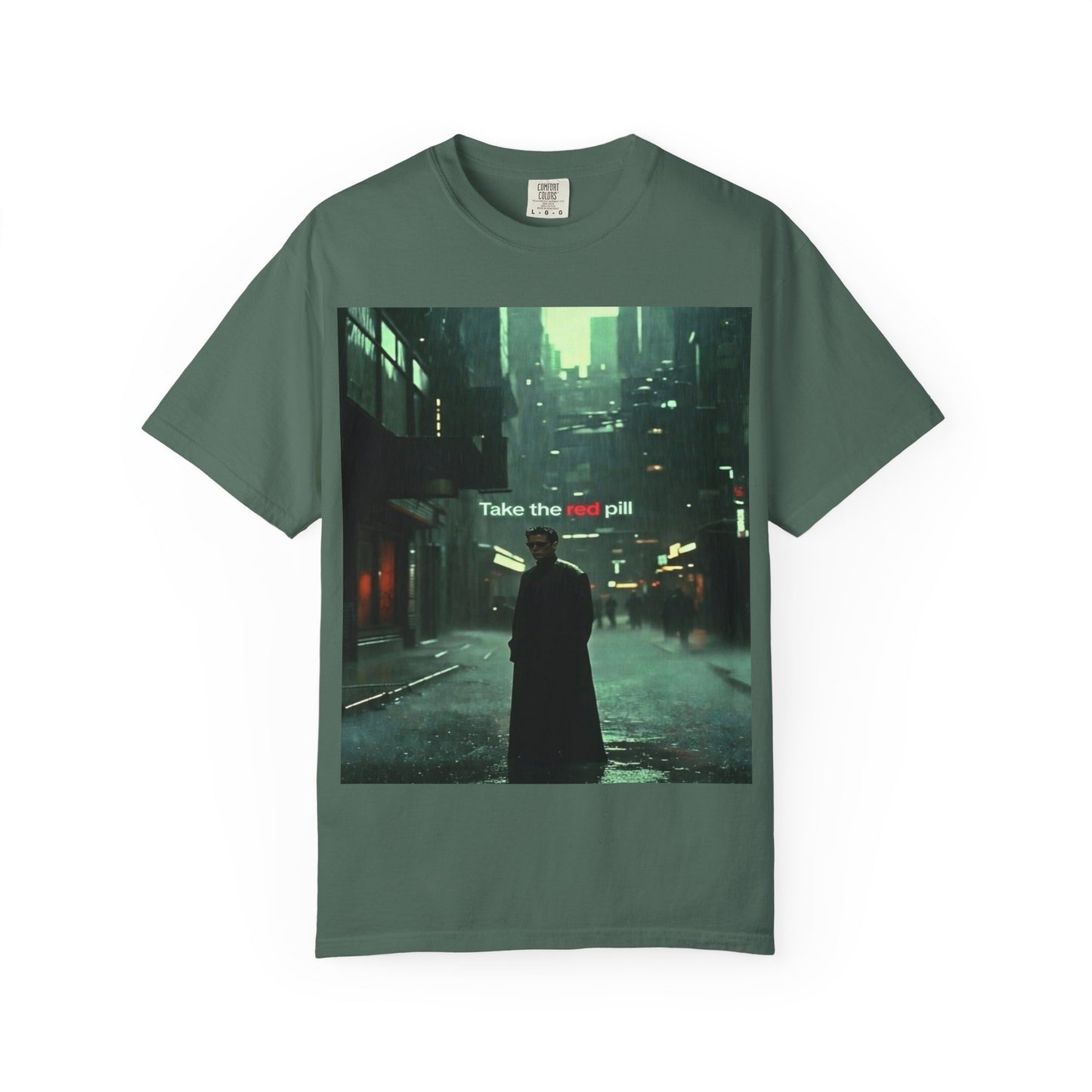 Take the Red Pill T-Shirt — Cyberpunk Noir Graphic Tee