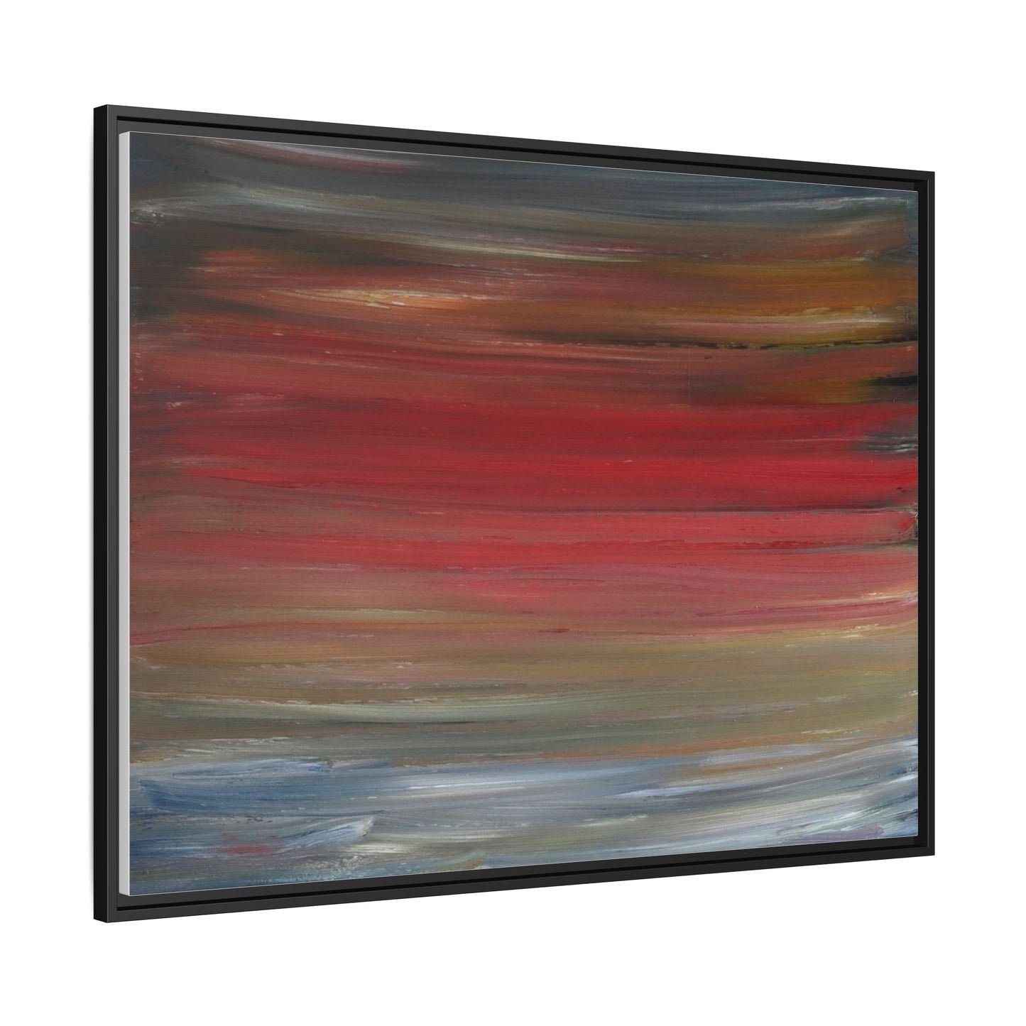 Misty morning by Norman Barrett Framed Matte Canvas Wall Art