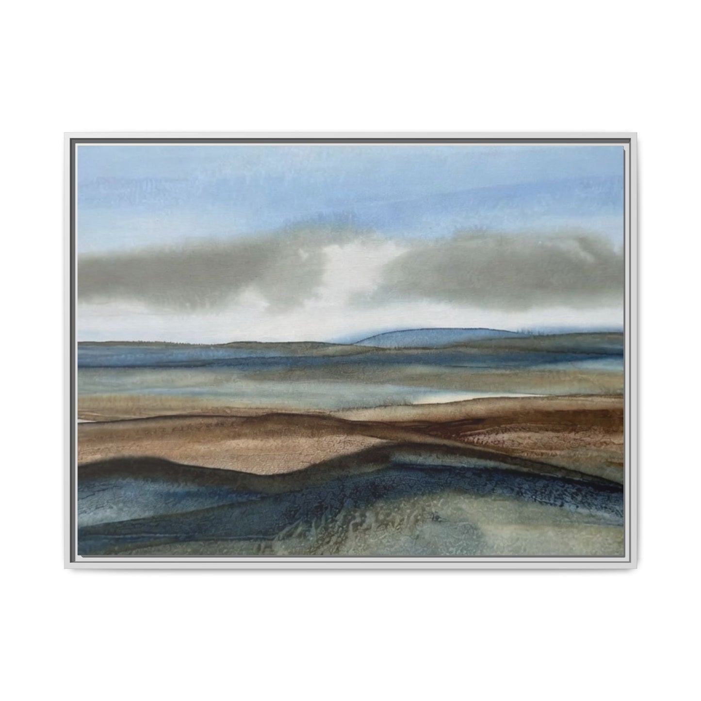 Matte Canvas Landscape, Framed (Multi-color)