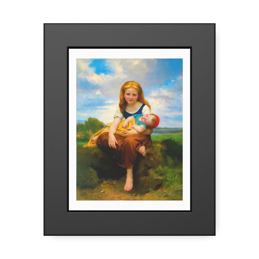 Framed Poster — Vintage Mother & Child Art Print