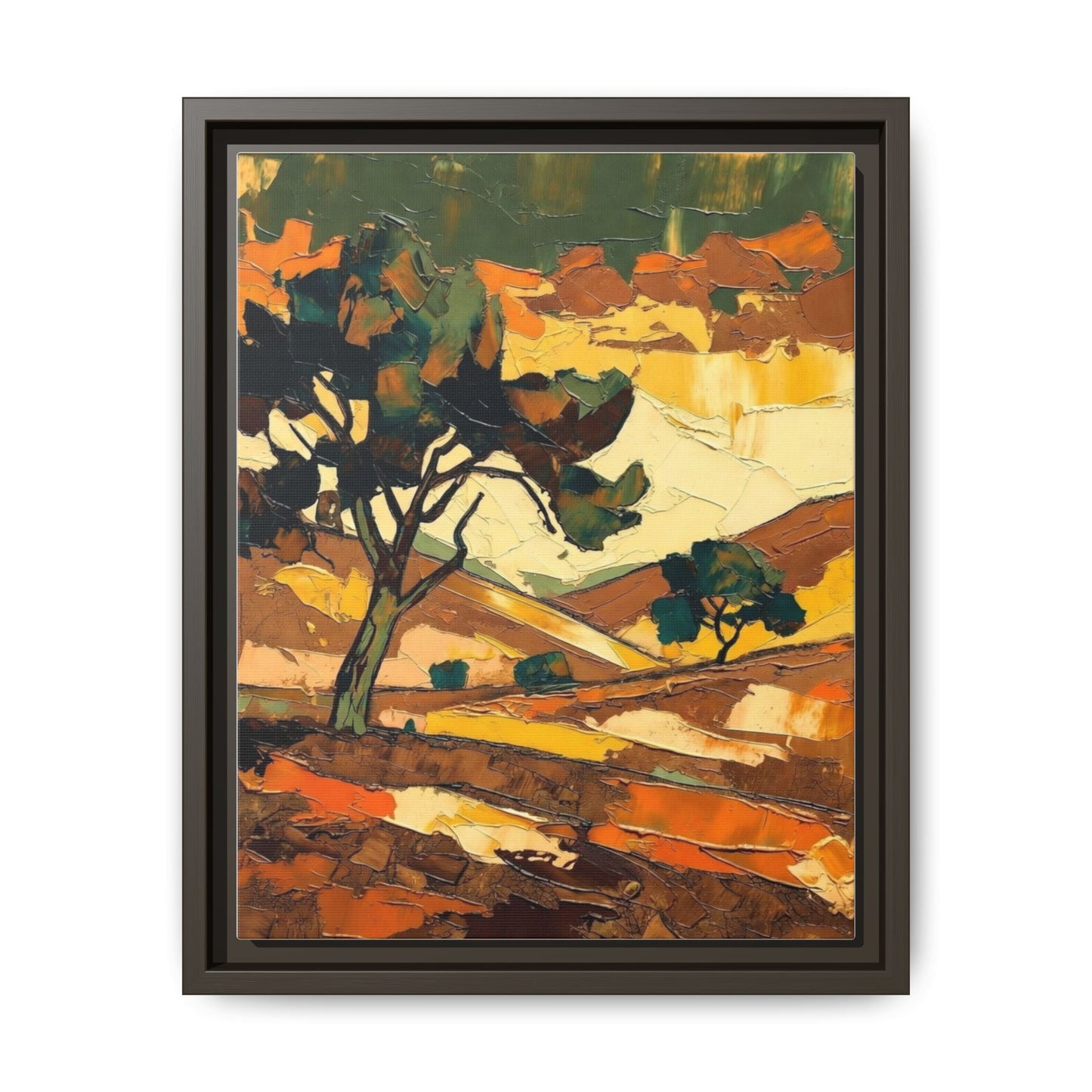 Framed Matte Canvas Landscape Art Print