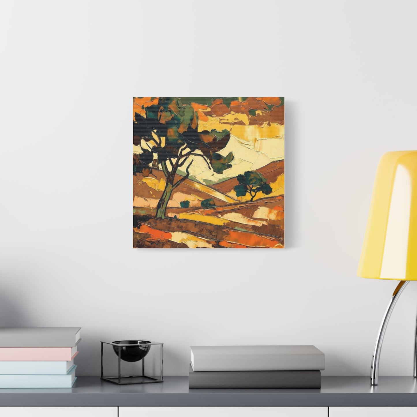 Abstract Autumn Landscape Canvas