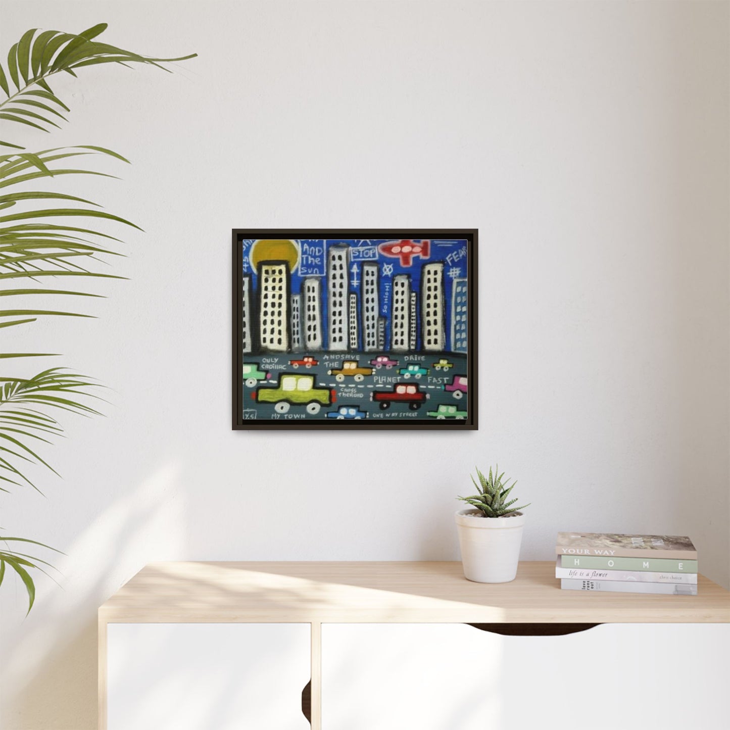 Only Cadillac 2 by Yann Sciberras Framed Matte Canvas Wall Art Print