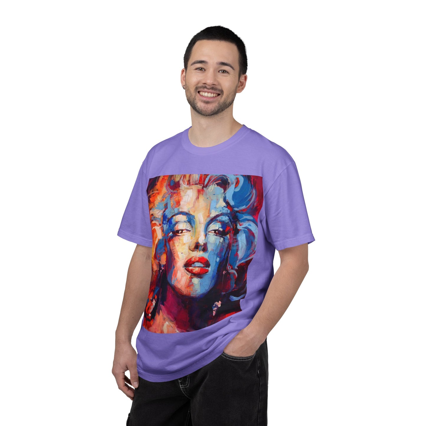 Artistic Pop Portrait T-Shirt — Colorful Marilyn-Inspired Graphic Tee