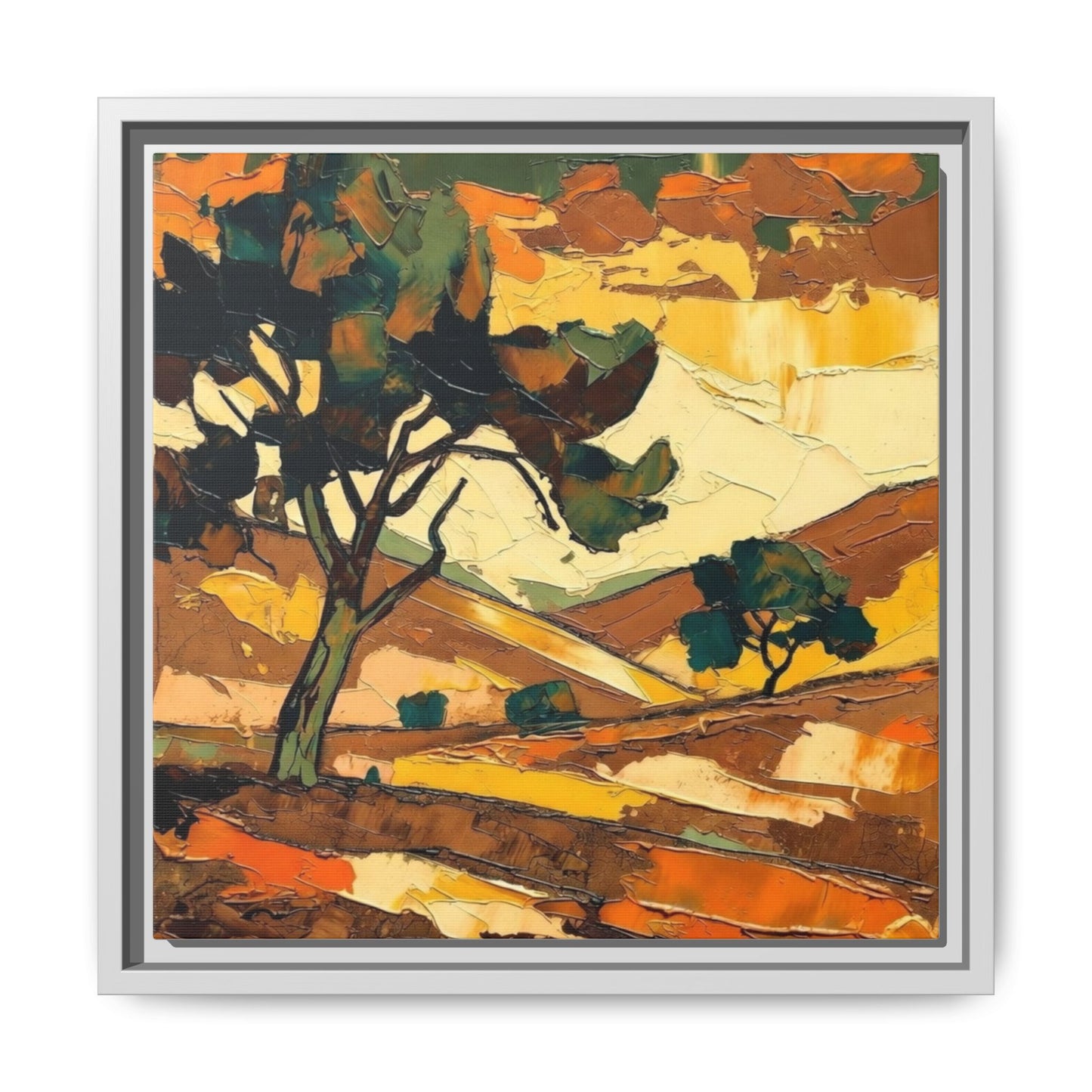Framed Matte Canvas Landscape Art Print