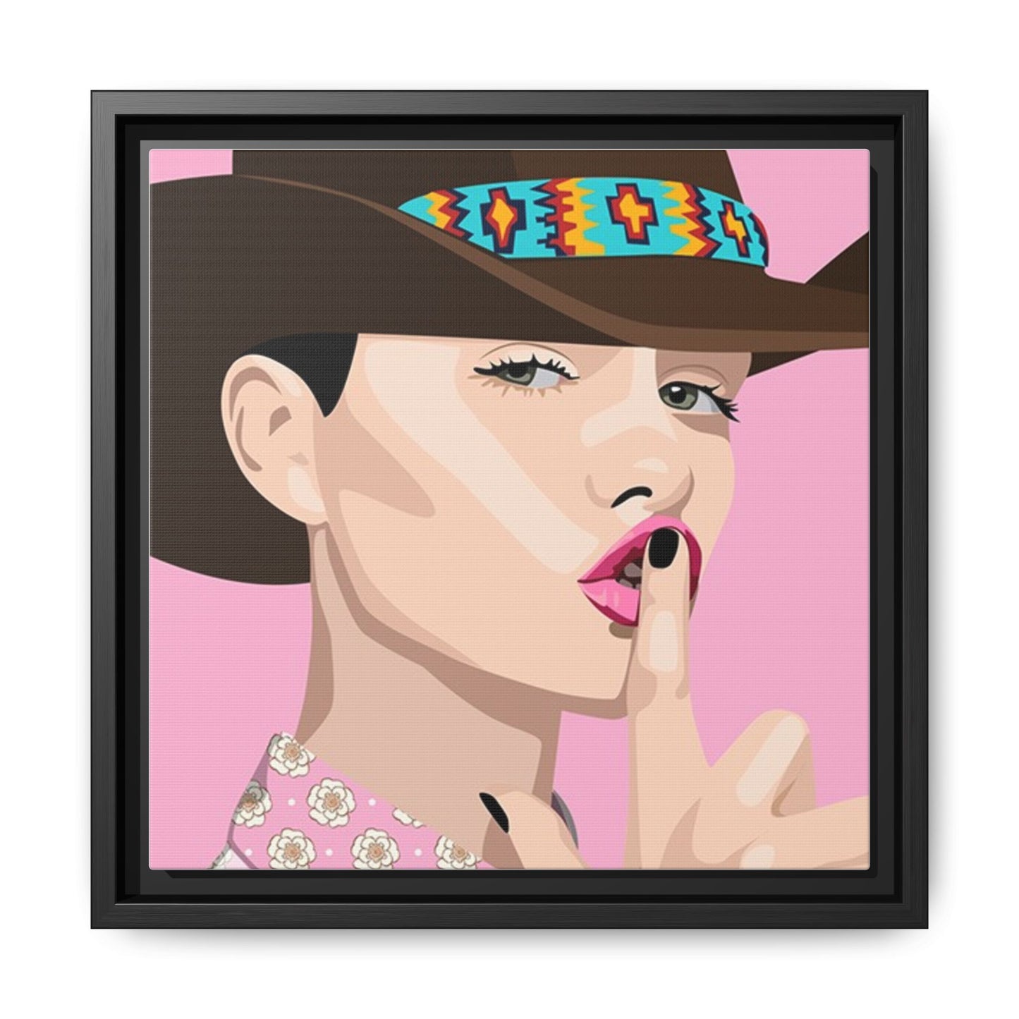 Vivid 63 by Orit Fuchs Matte Framed Canvas Wall Art