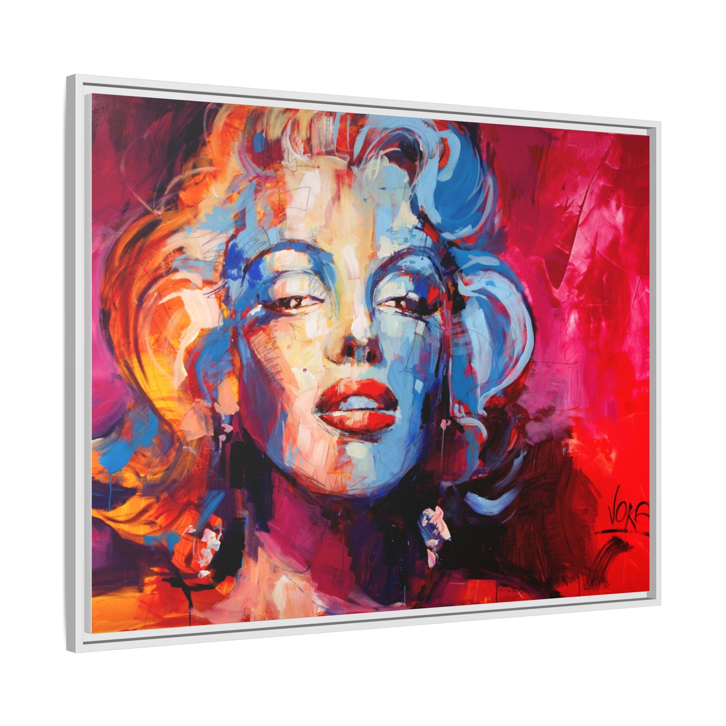 Marilyn Monroe attributed to Voke Matte Canvas Framed Wall Art