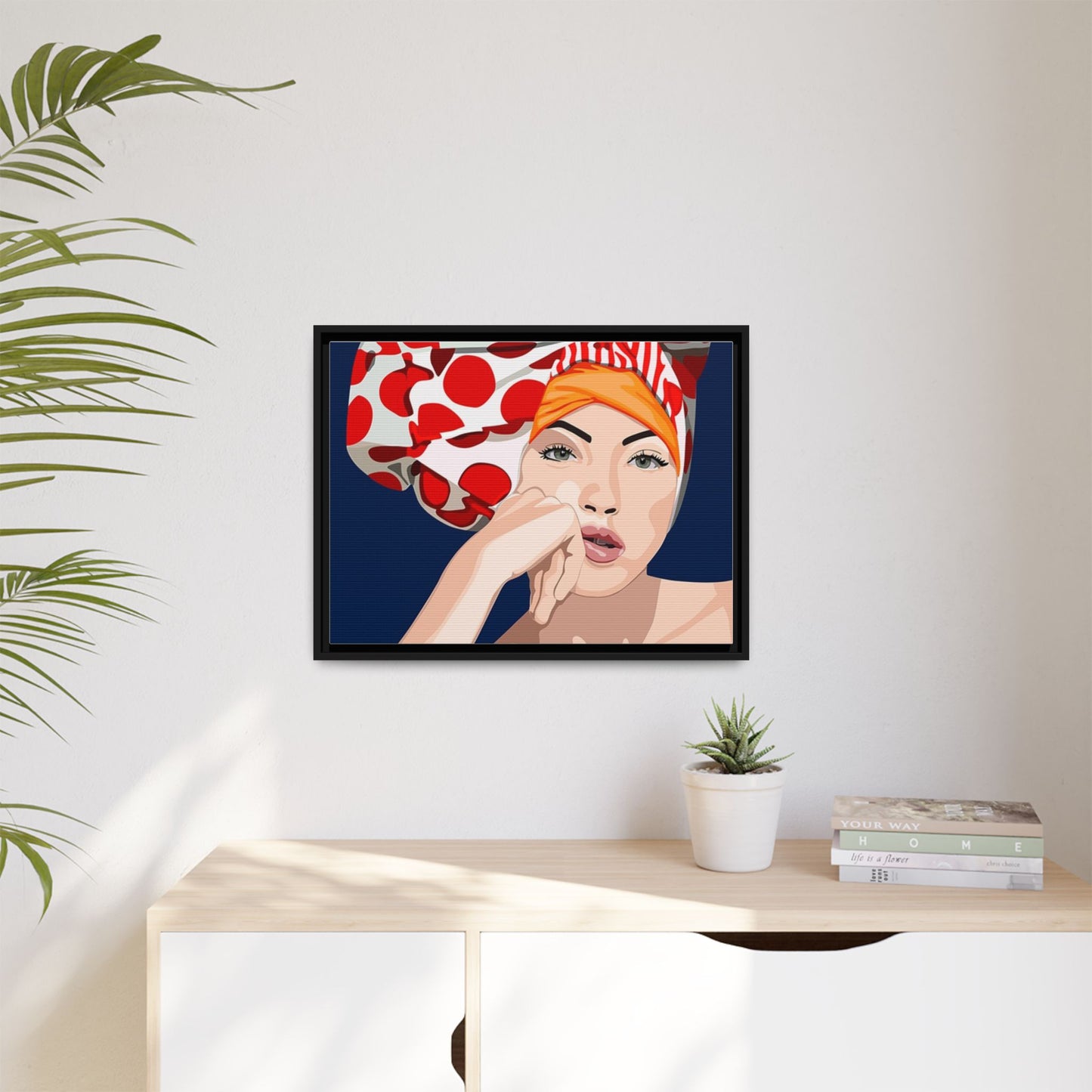 Vivid 20 by Orit Fuchs Pop Art Matte Canvas Framed Wall Art Print