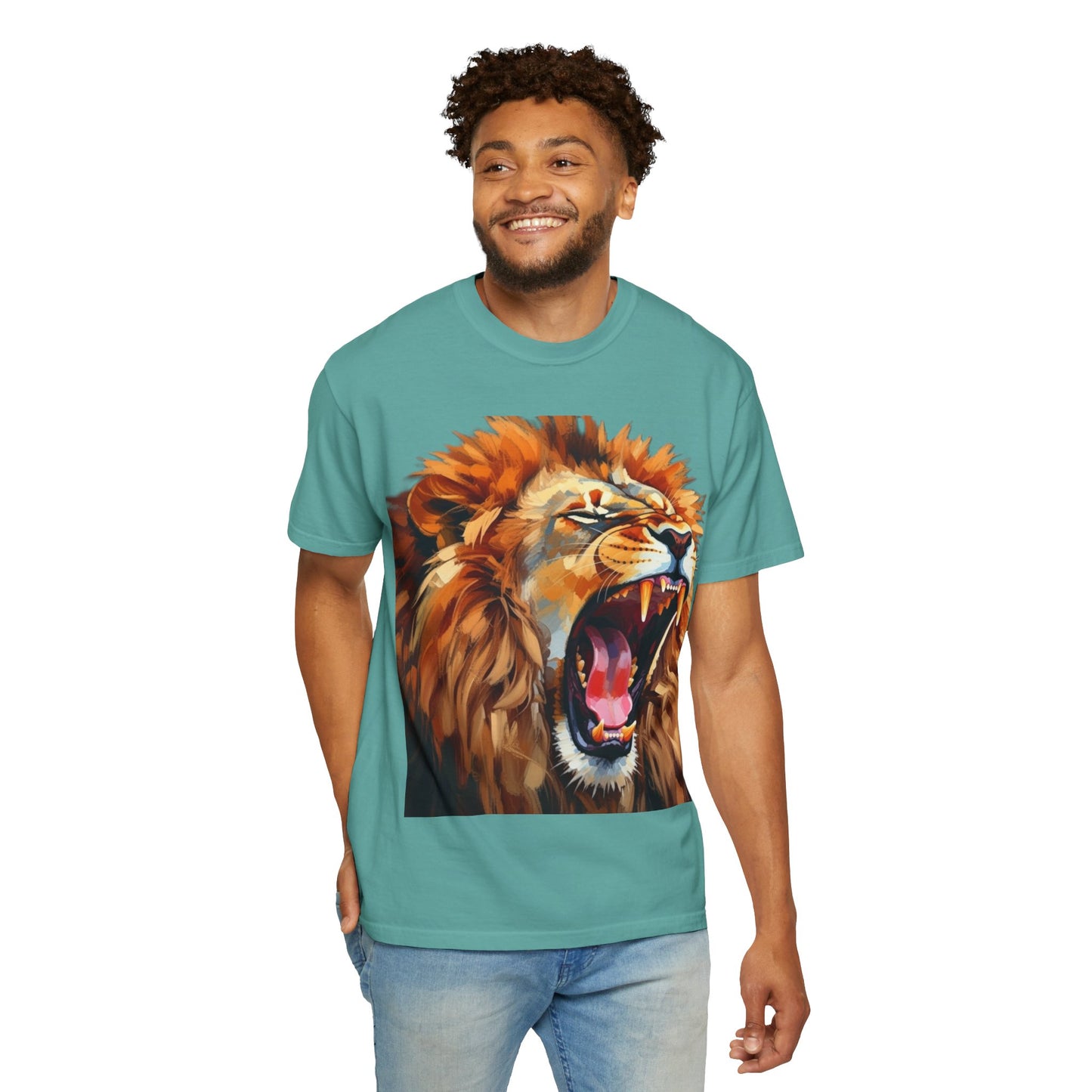 Roaring Lion T-Shirt Bold Wildlife Graphic Tee
