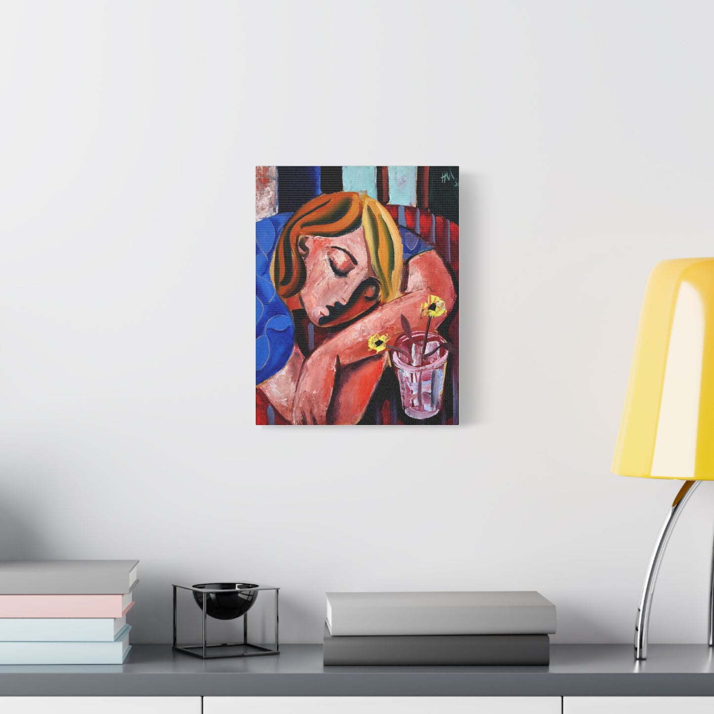 When she finally woke the world around her had changed unrecognizably by Hennie Niemann jnr Canvas Wall Art Print