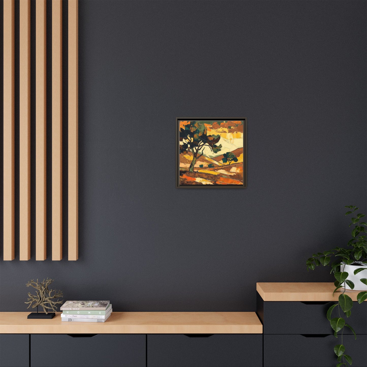 Framed Matte Canvas Landscape Art Print