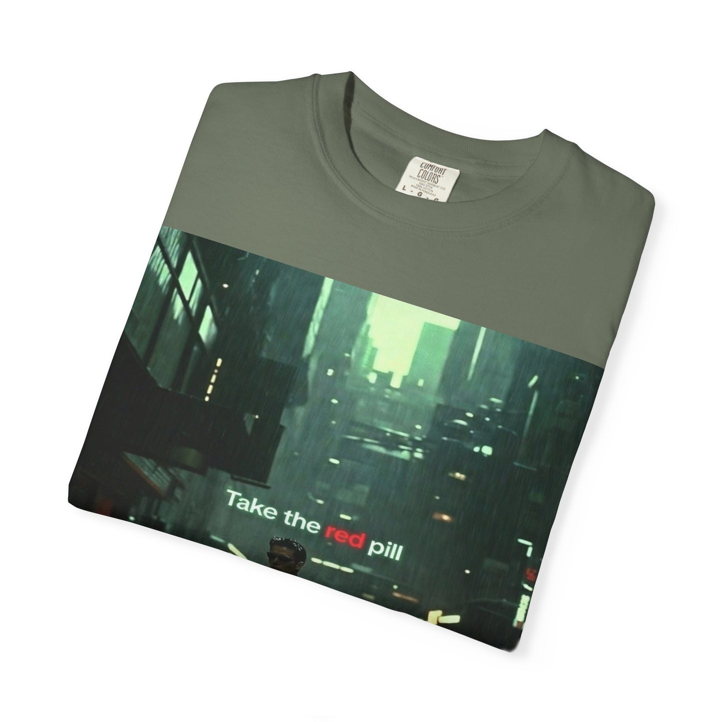 Take the Red Pill T-Shirt — Cyberpunk Noir Graphic Tee