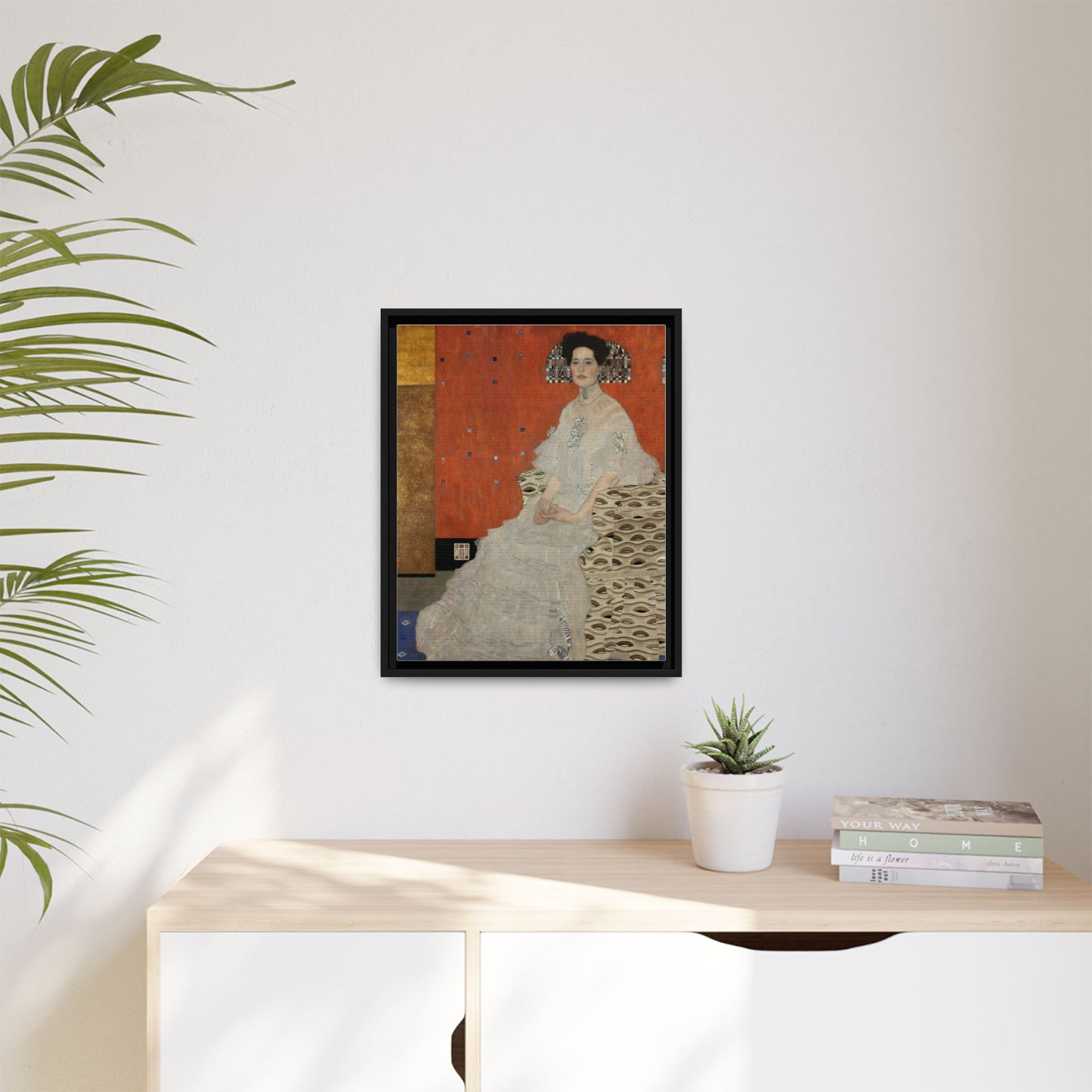 Fritza Riedler by Gustav Klimt Framed Matte Canvas Wall Art Print