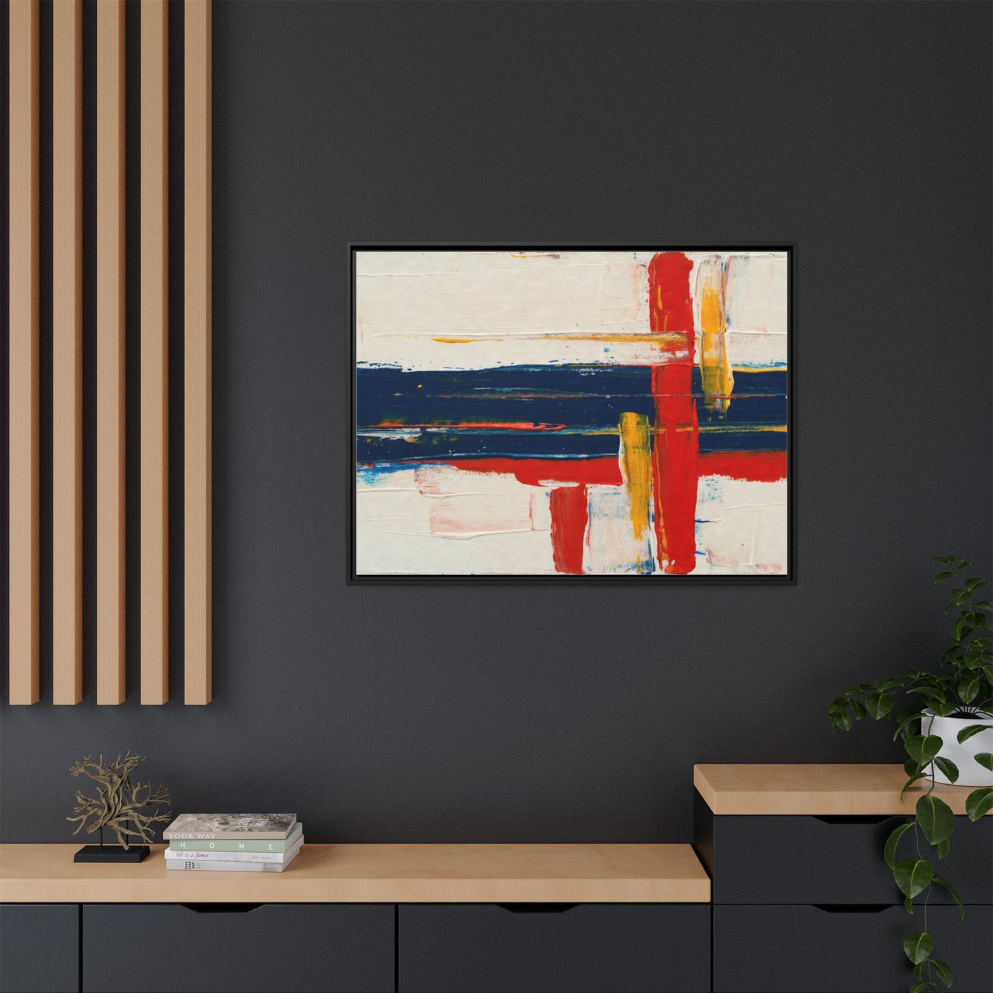 Matte Canvas, Framed (Multi-color)