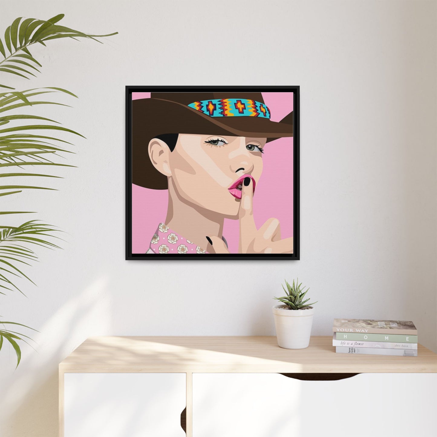 Vivid 63 by Orit Fuchs Matte Framed Canvas Wall Art