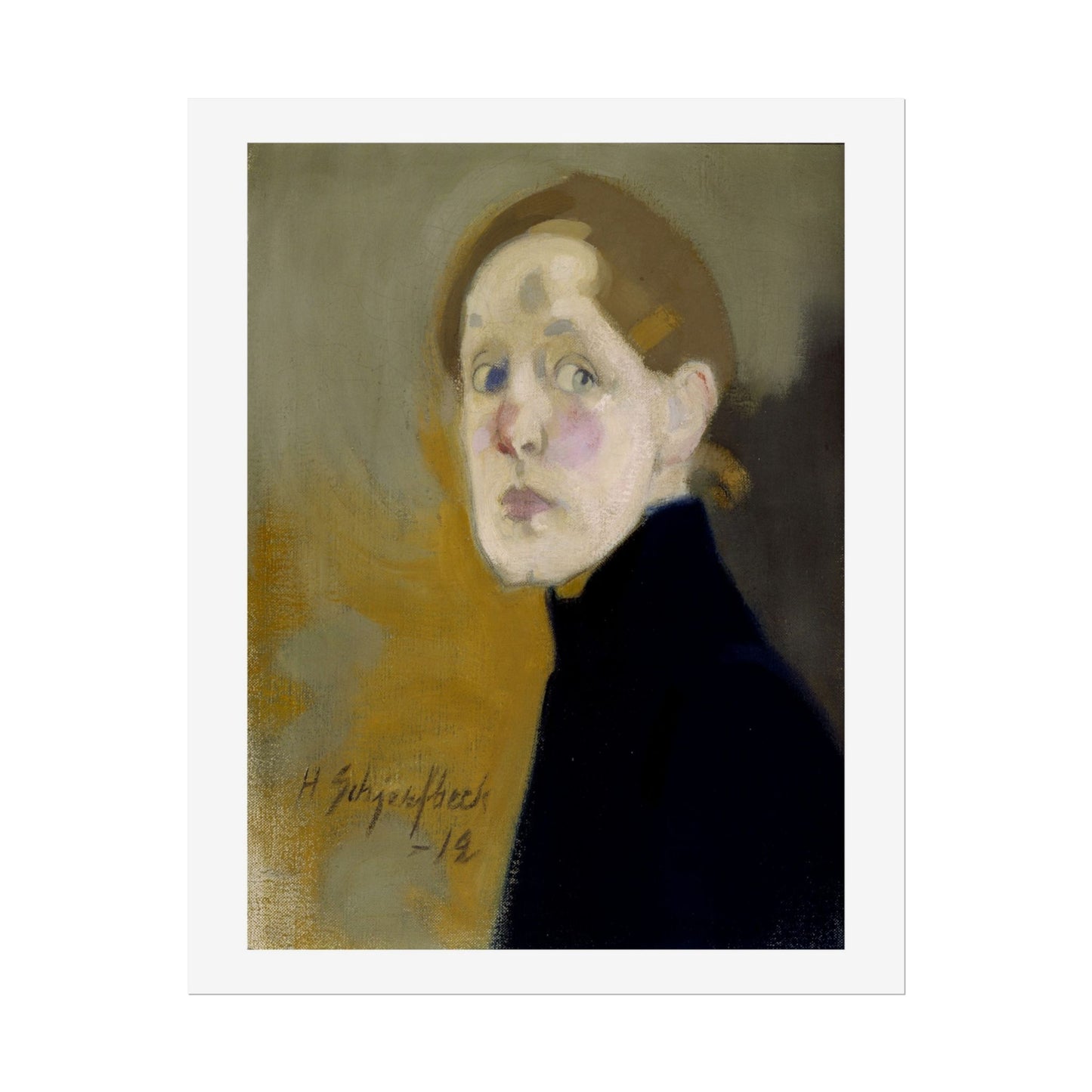 Selbstbildnis by Helena Schjerfbeck Wall Art Print