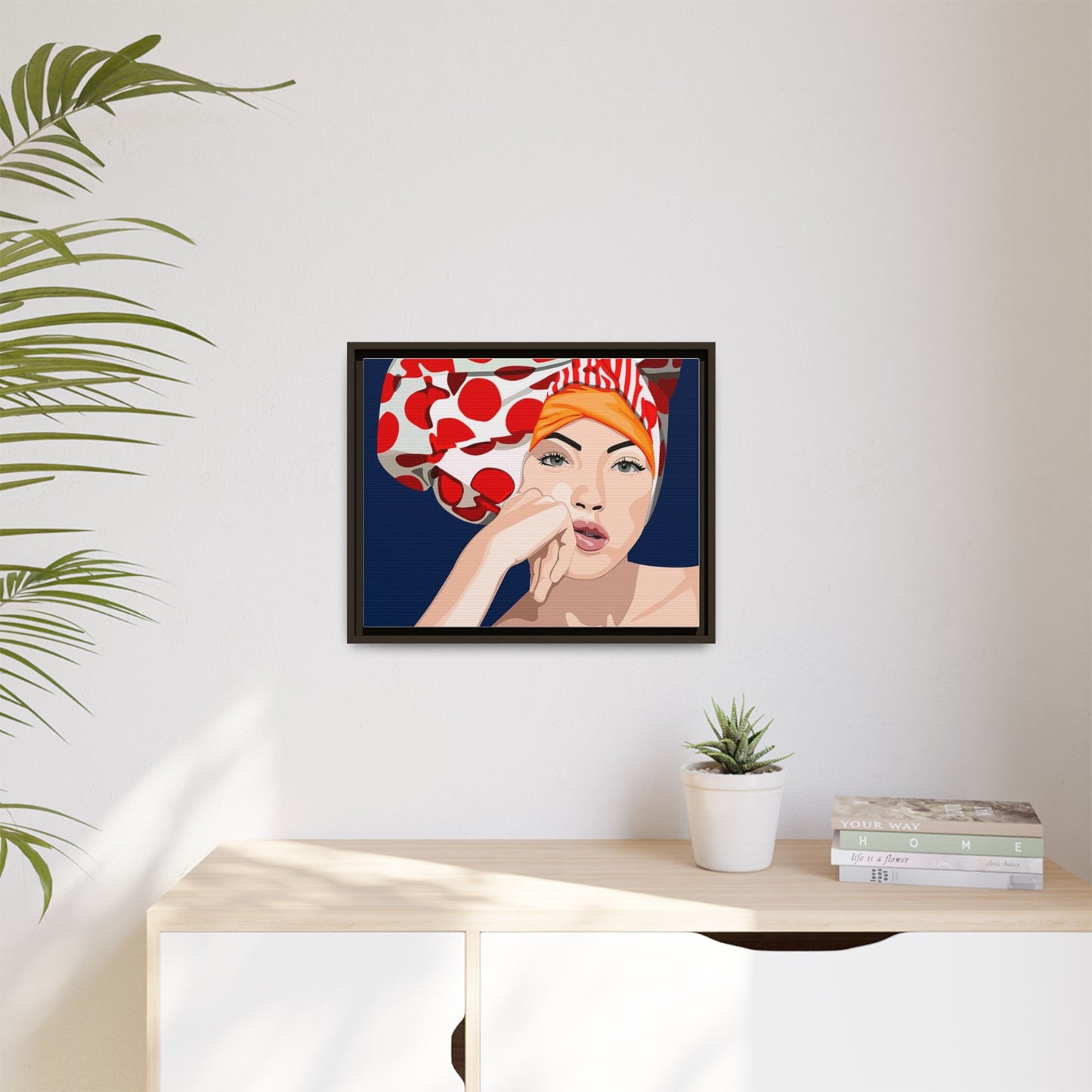 Vivid 20 by Orit Fuchs Pop Art Matte Canvas Framed Wall Art Print