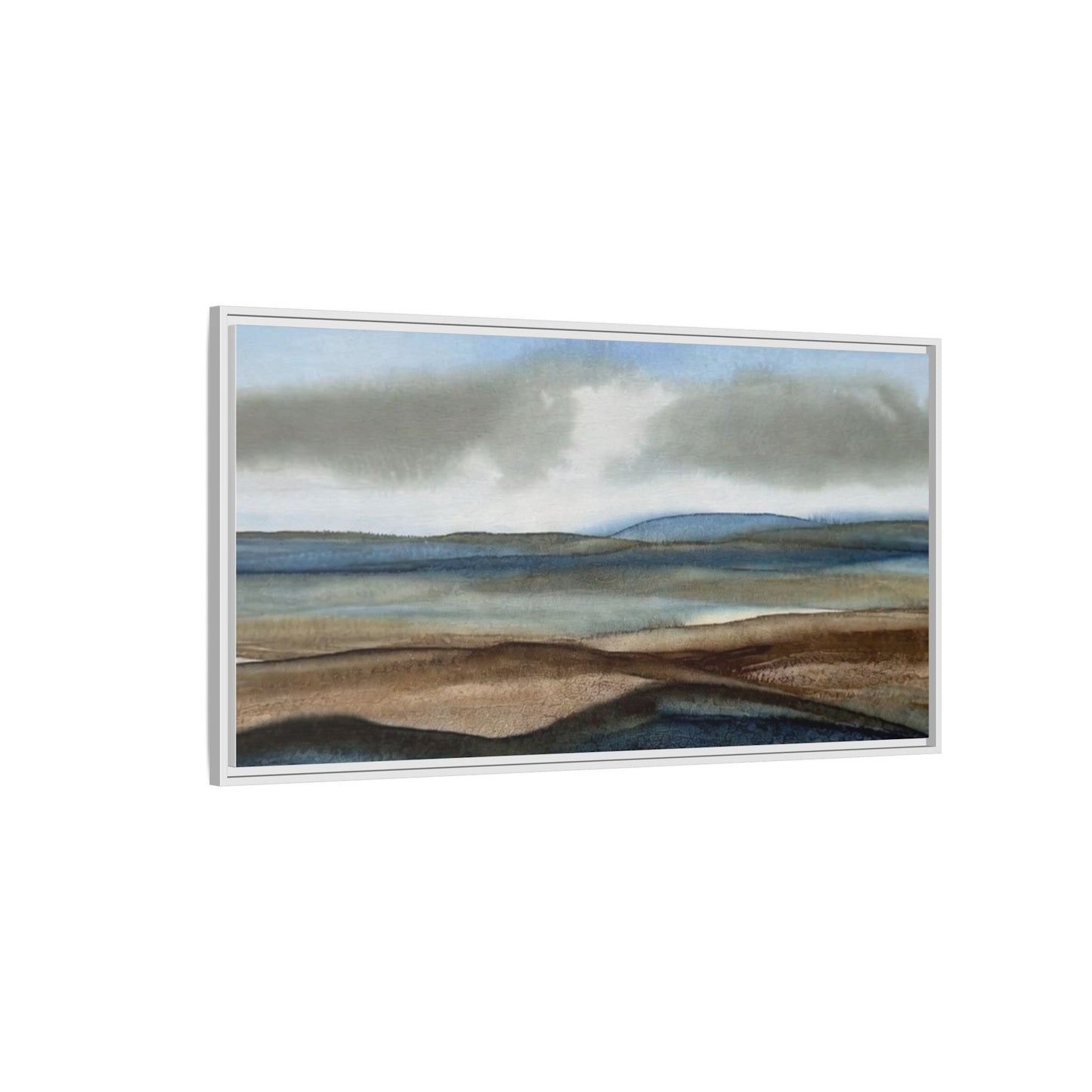 Matte Canvas Landscape, Framed (Multi-color)