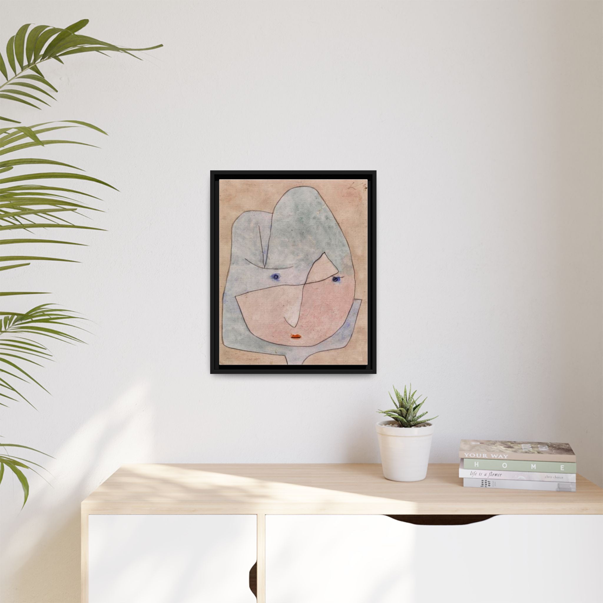 This Bloom is About to Wither by Paul Klee  Framed Matte Canvas Wall Art Print