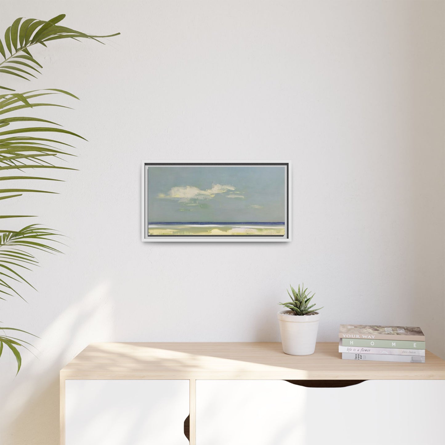 Coastal Calm Matte Canvas Framed Wall Art