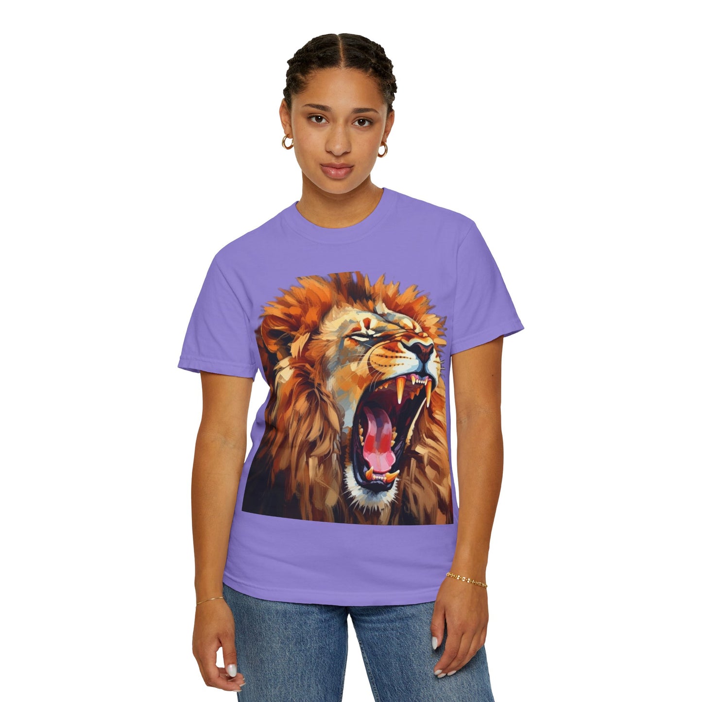 Roaring Lion T-Shirt Bold Wildlife Graphic Tee