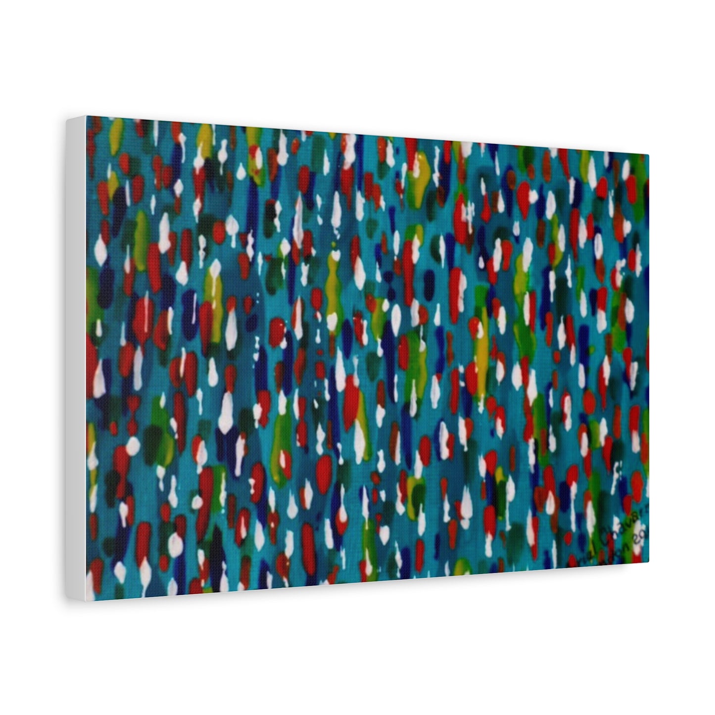 Colours Of The Soul Reflecting On Water by Ariel Chavarro Avila Matte Canvas Wall Art