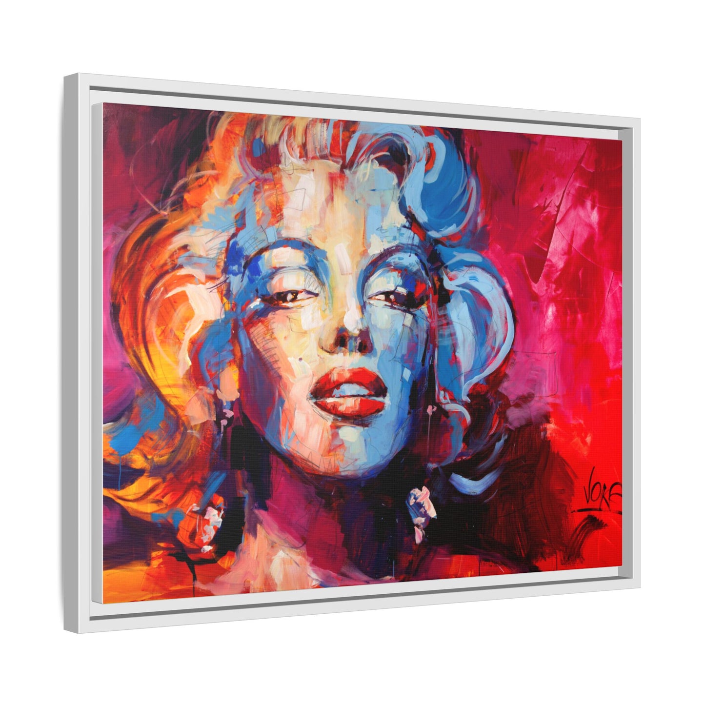 Marilyn Monroe attributed to Voke Matte Canvas Framed Wall Art