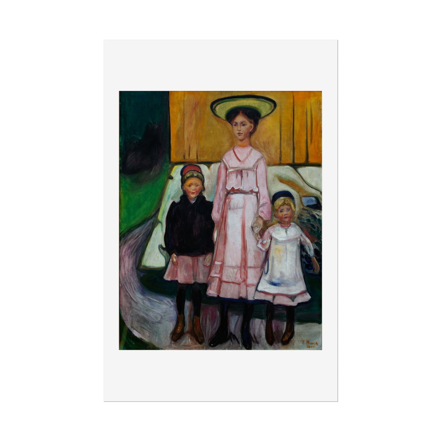 Three Children Thielska by Edvard Munch Wall Art Print