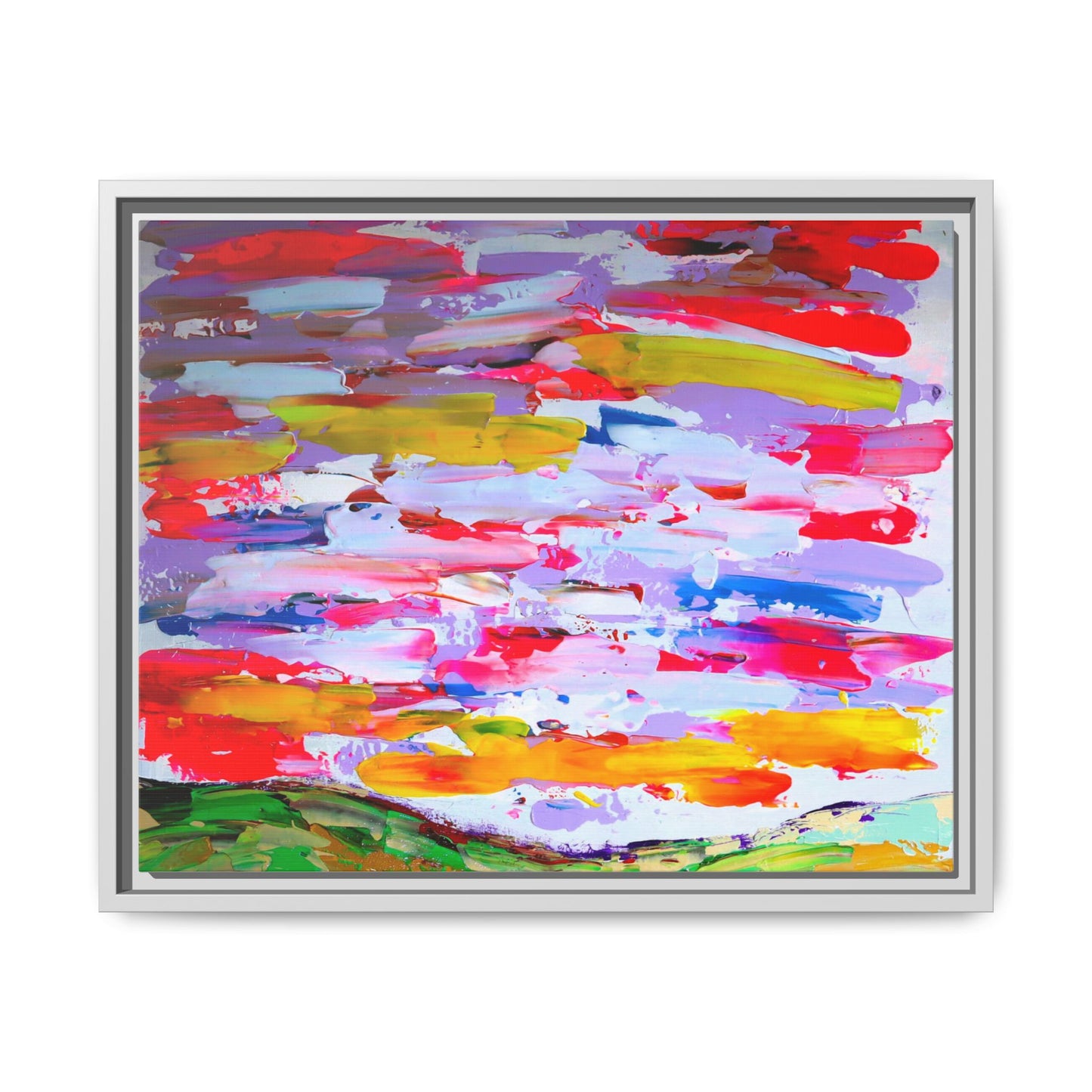 Sunny day in may by Norman Barrett Framed Matte Canvas Wall Art